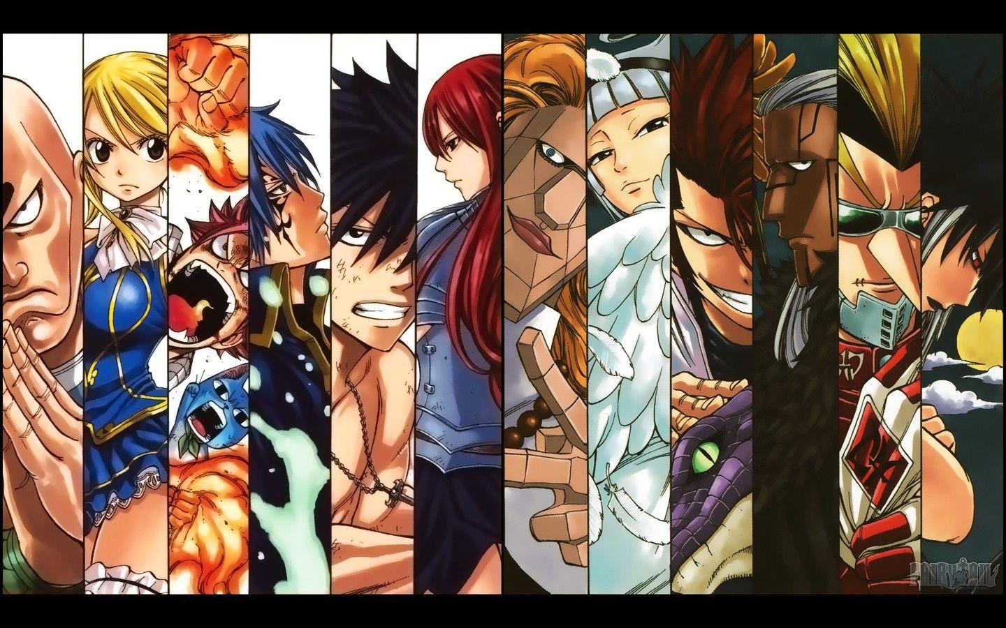 1440x900 anime, Fairy Tail, Heartfilia Lucy, Dragneel Natsu, Fullbuster Gray, Scarlet Erza, Oracion Seis, Jellal Fernandes Wallpaper HD / Desktop and Mobile Background