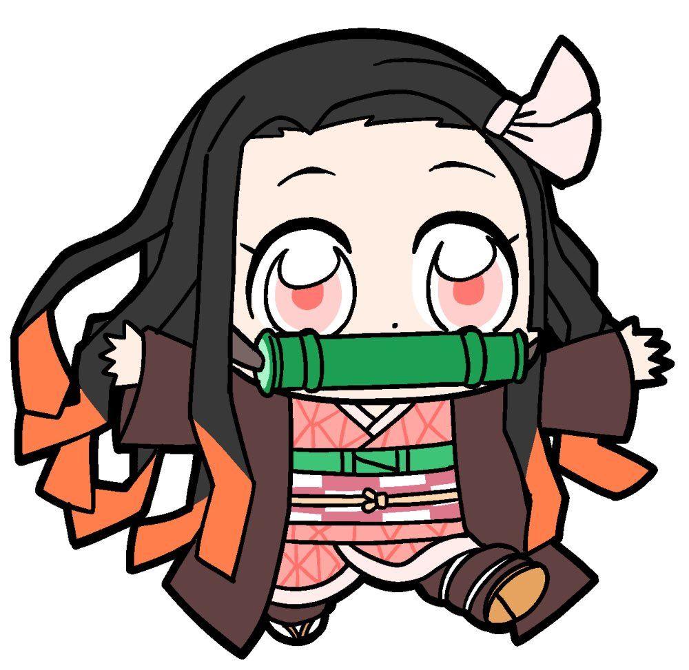 1000x973 image Of Cute Anime Girl Gun Demon Slayer Wallpaper Nezuko