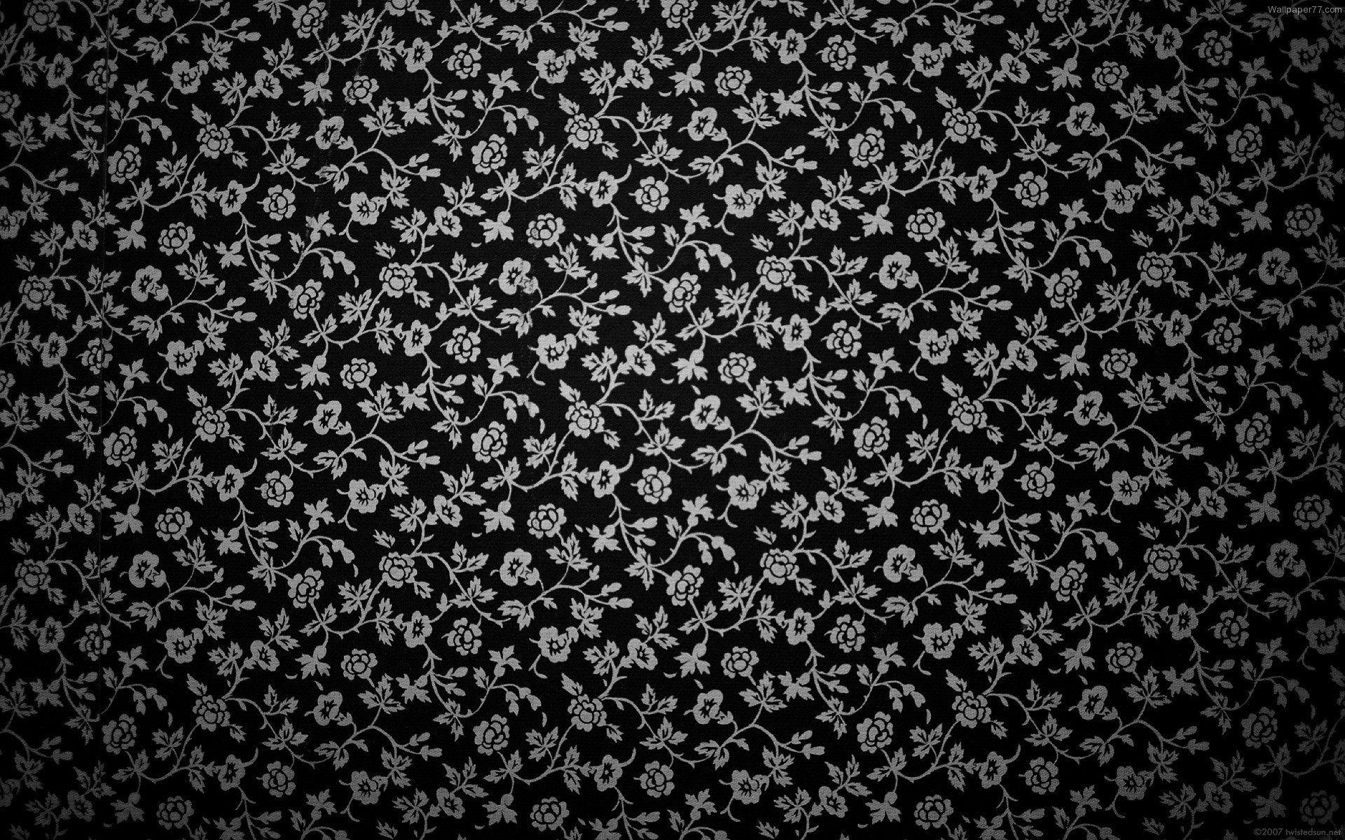 1920x1200 Black Baroque Pattern HD desktop wallpaper : High Definition 1920x1200