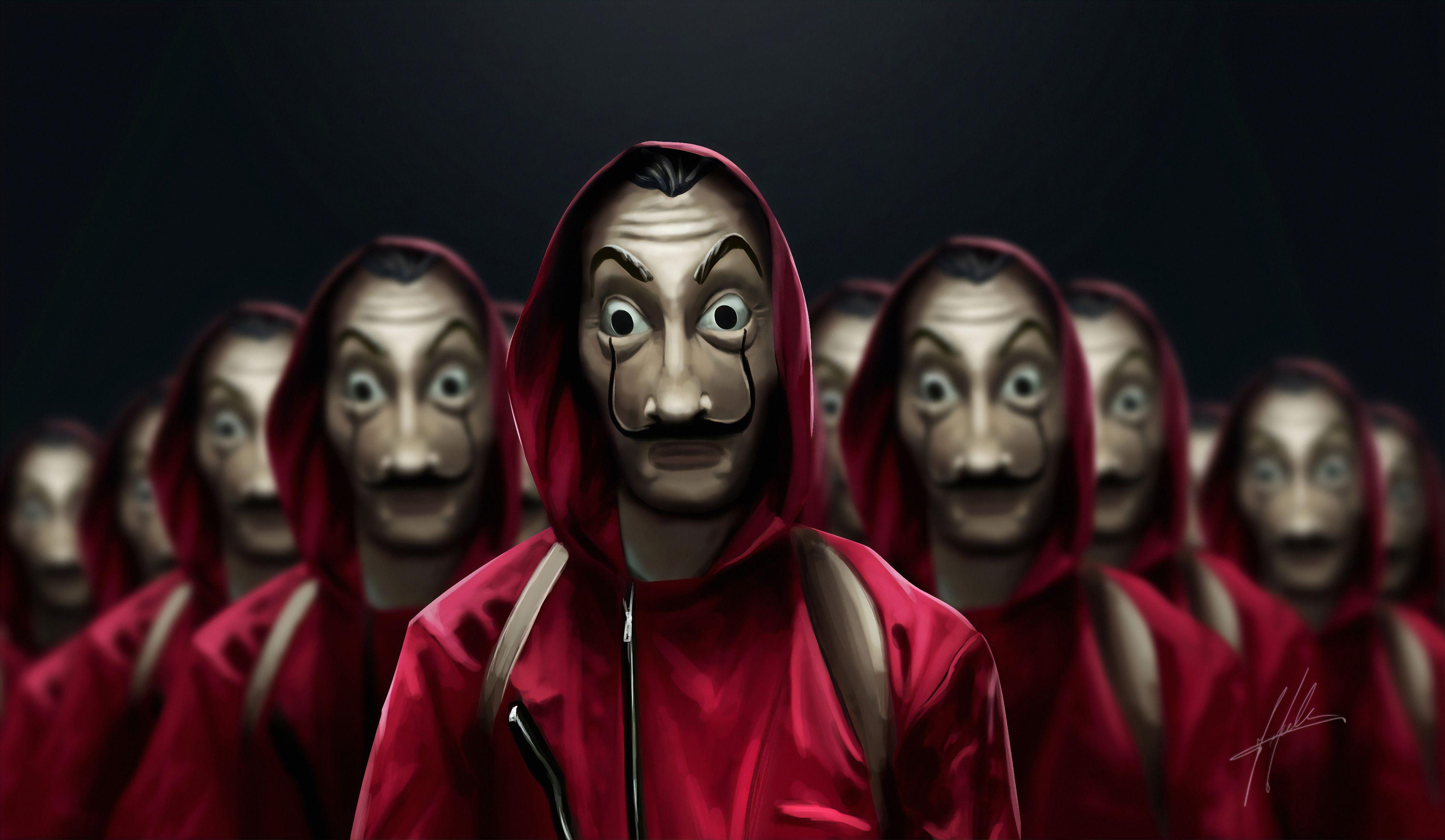 3840x2232 Money Heist HD Desktop Wallpaper