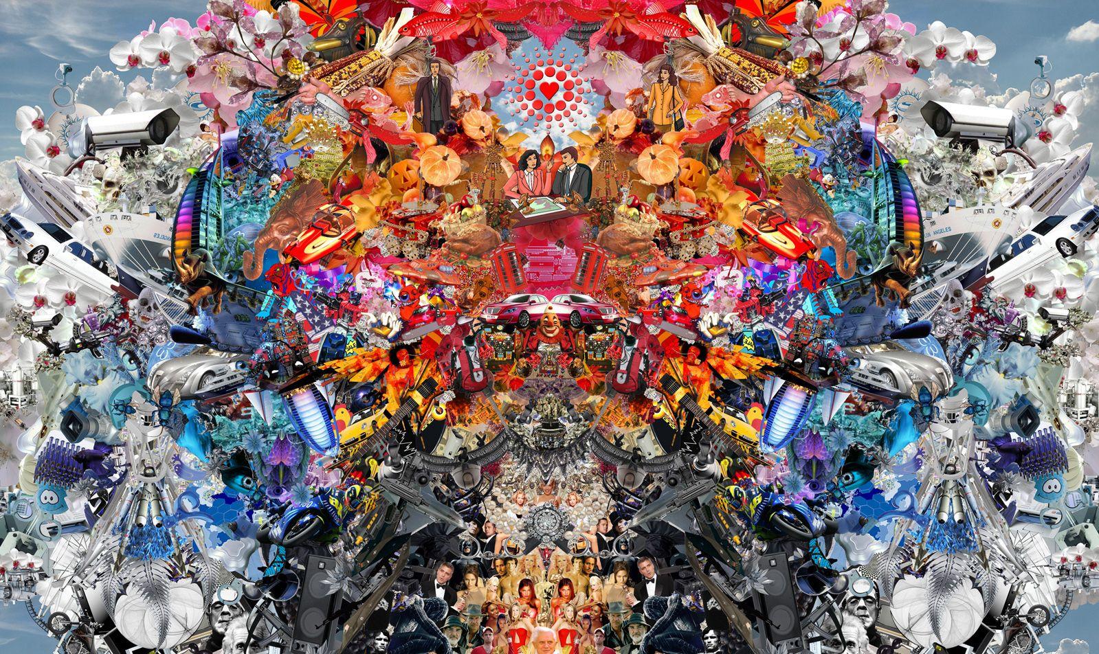 1599x952 collage, Psychedelic, Cg, Digital, Art, Urban Wallpaper HD / Desktop and Mobile Background