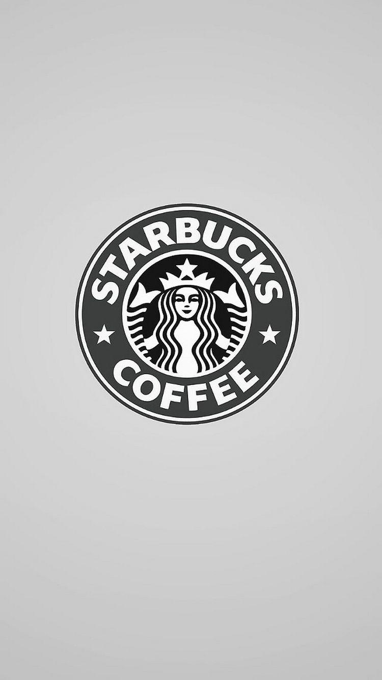 750x1334 Starbucks Coffee Monochrome Logo iPhone 6 Wallpaper HD