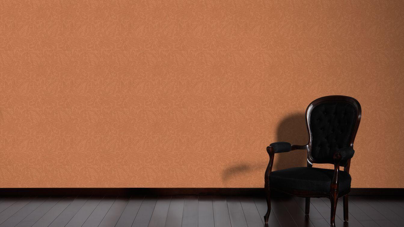 1344x756 Wallpaper Floral Copper Orange Livingwalls Bohemian Burlesque 96049 4
