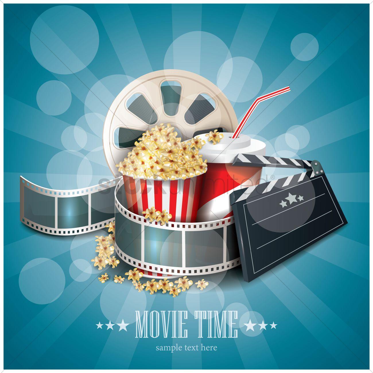 1300x1300 Movie time wallpaper Vector Image