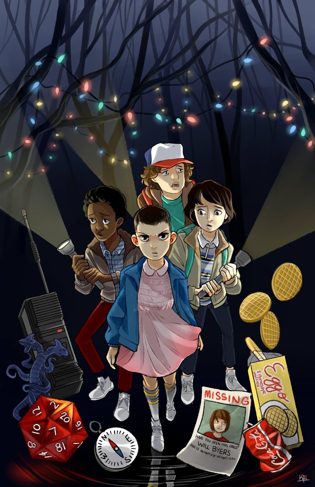 1242x1920 Stranger Things Eleven 11 Millie Bobby Brown. Wallpaper séries, Planos de fundo, Ilustrações