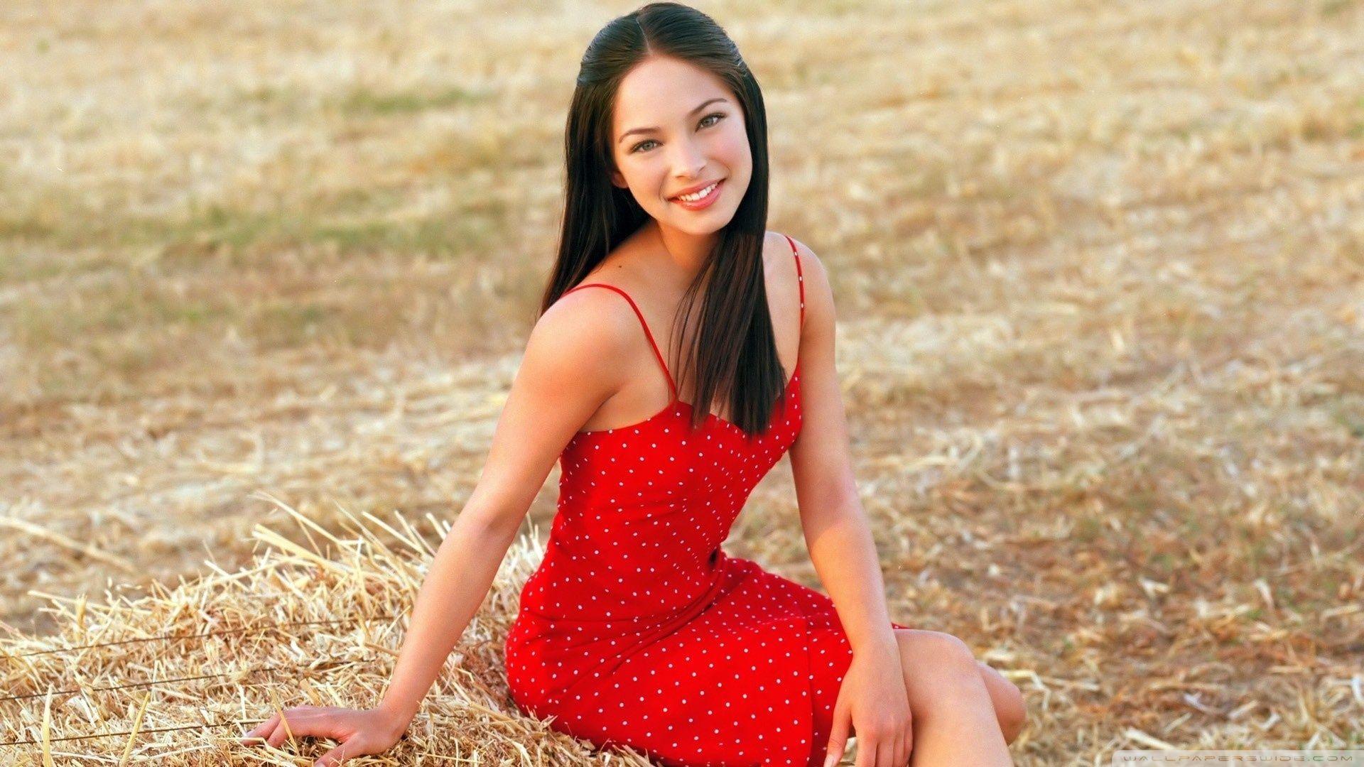 1920x1080 Kristin Kreuk in Red Dress ❤ 4K HD Desktop Wallpaper for 4K Ultra