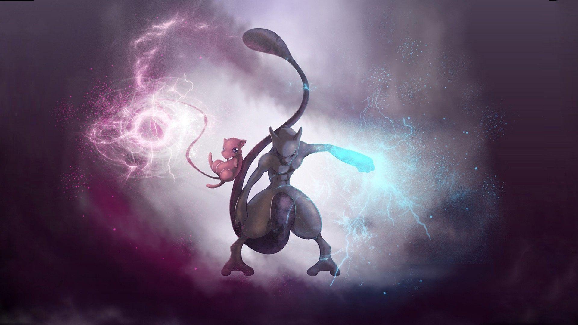 1920x1080 Pokemon, Mew, Mewtwo HD Wallpaper / Desktop and Mobile Image & Photo