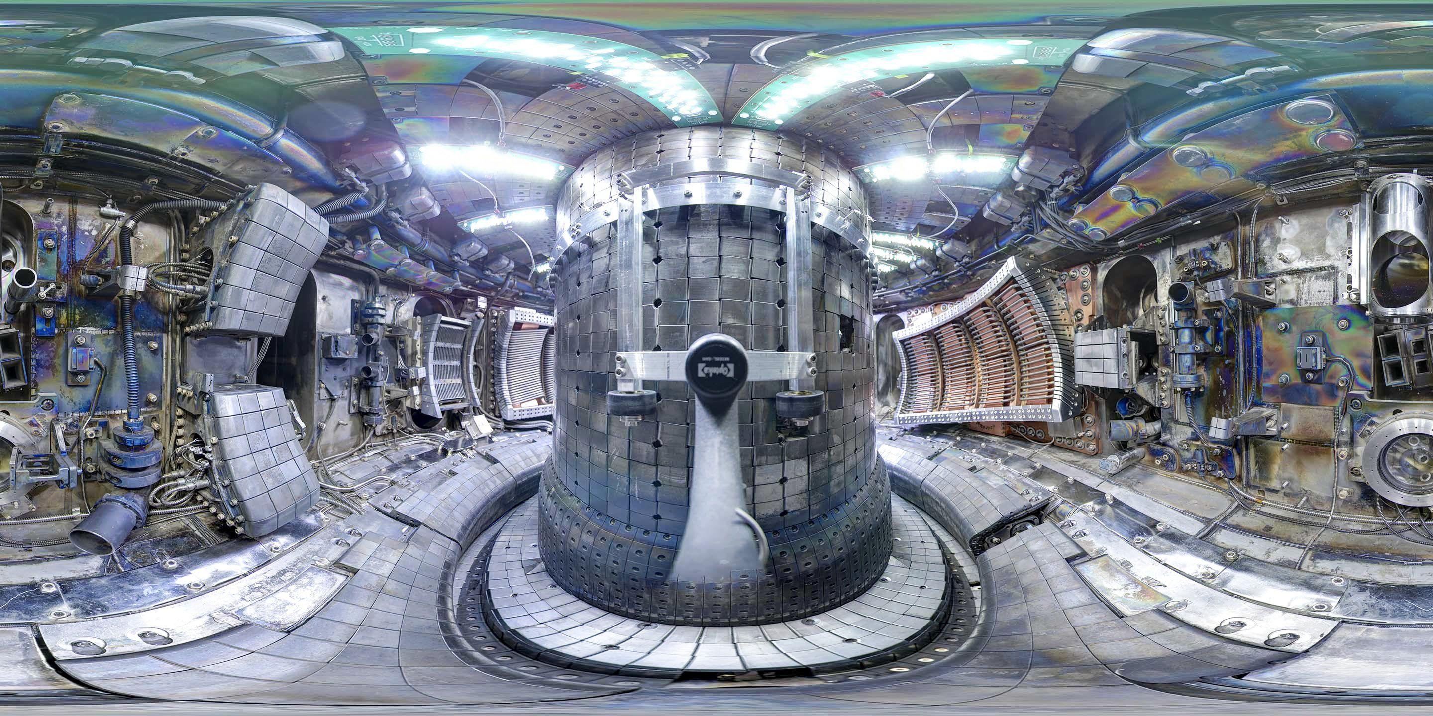 2880x1440 Arc Reactormagnetic Field In The World Institute Of Technology Interior, Download Wallpaper