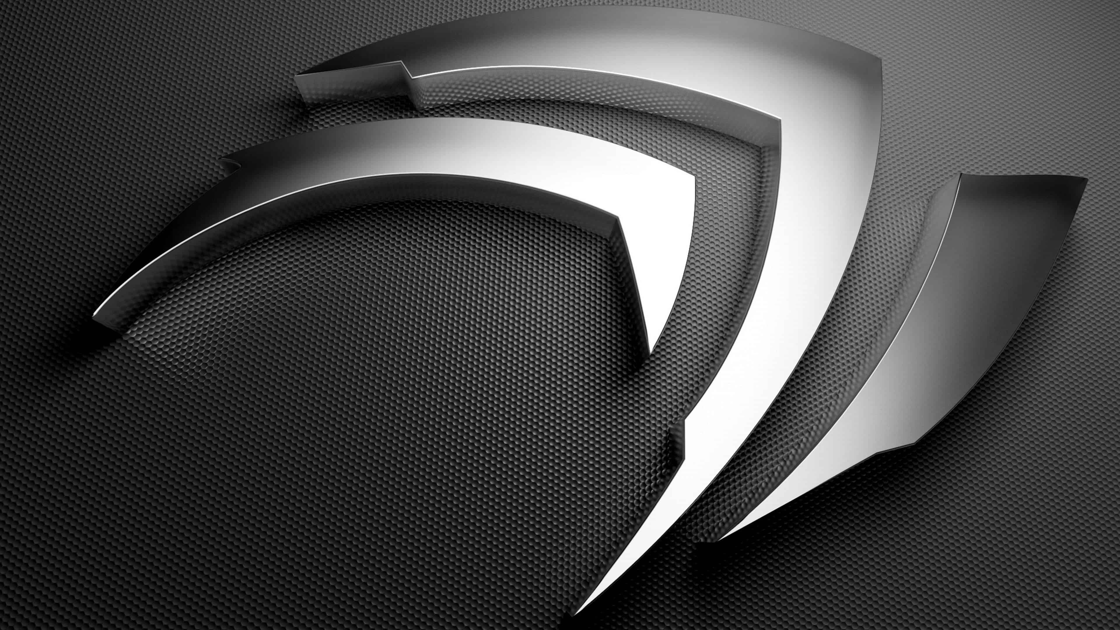 3840x2160 Nvidia Logo Metalic UHD 4K Wallpaper