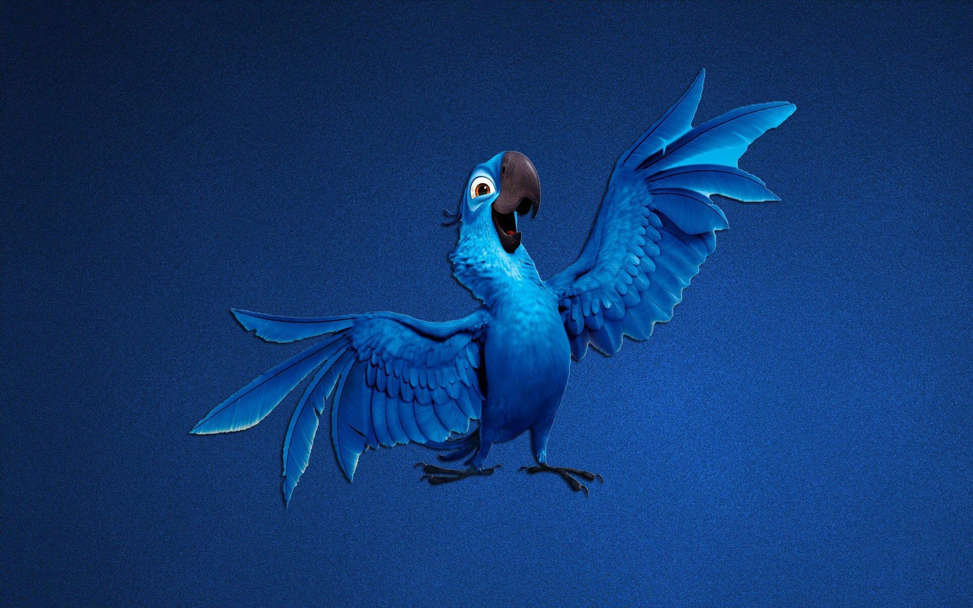 1920x1200 Parrot Blue Art Cartoon wallpaperx1200