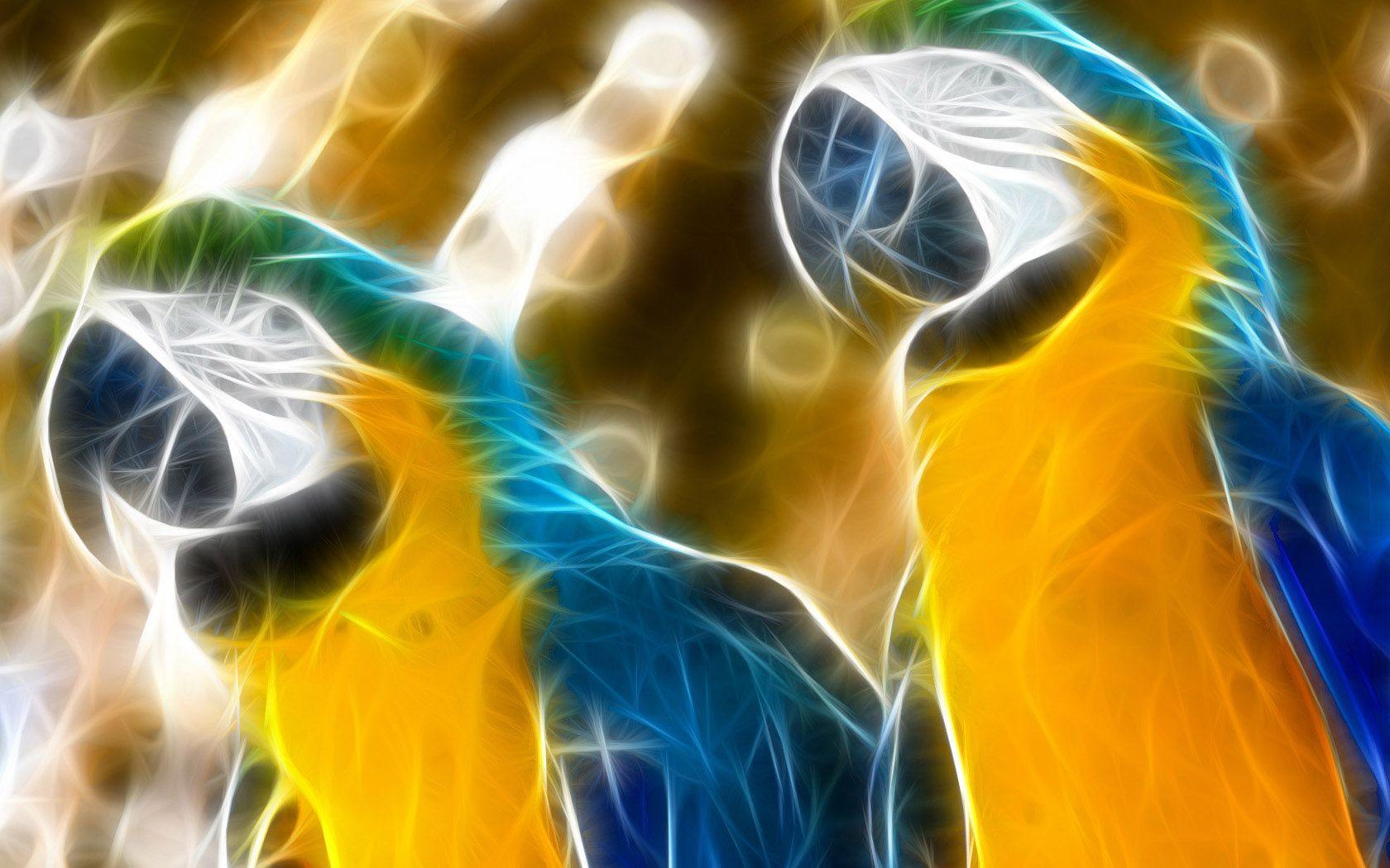 1680x1050 Desktop Wallpaper Animals bird Parrots Ara (genus) 1680x1050