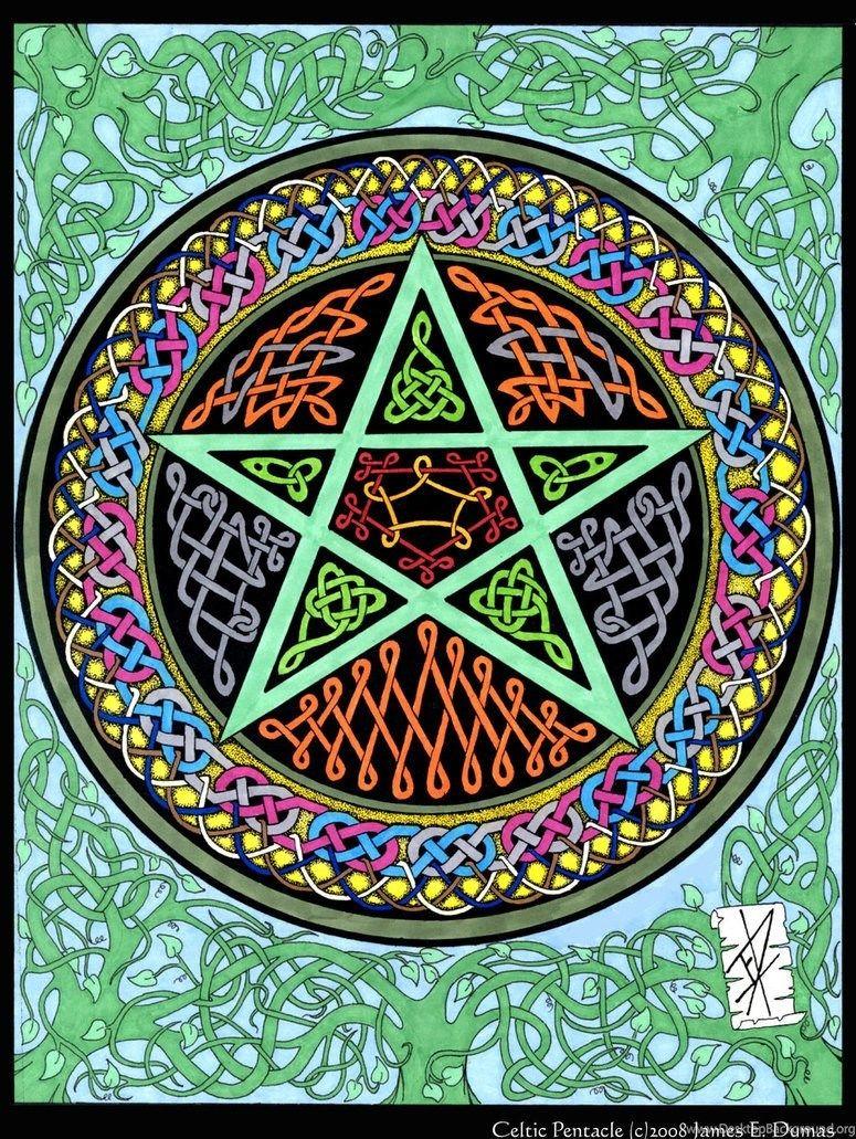 775x1031 Celtic Pentacle Wallpaper Desktop Background