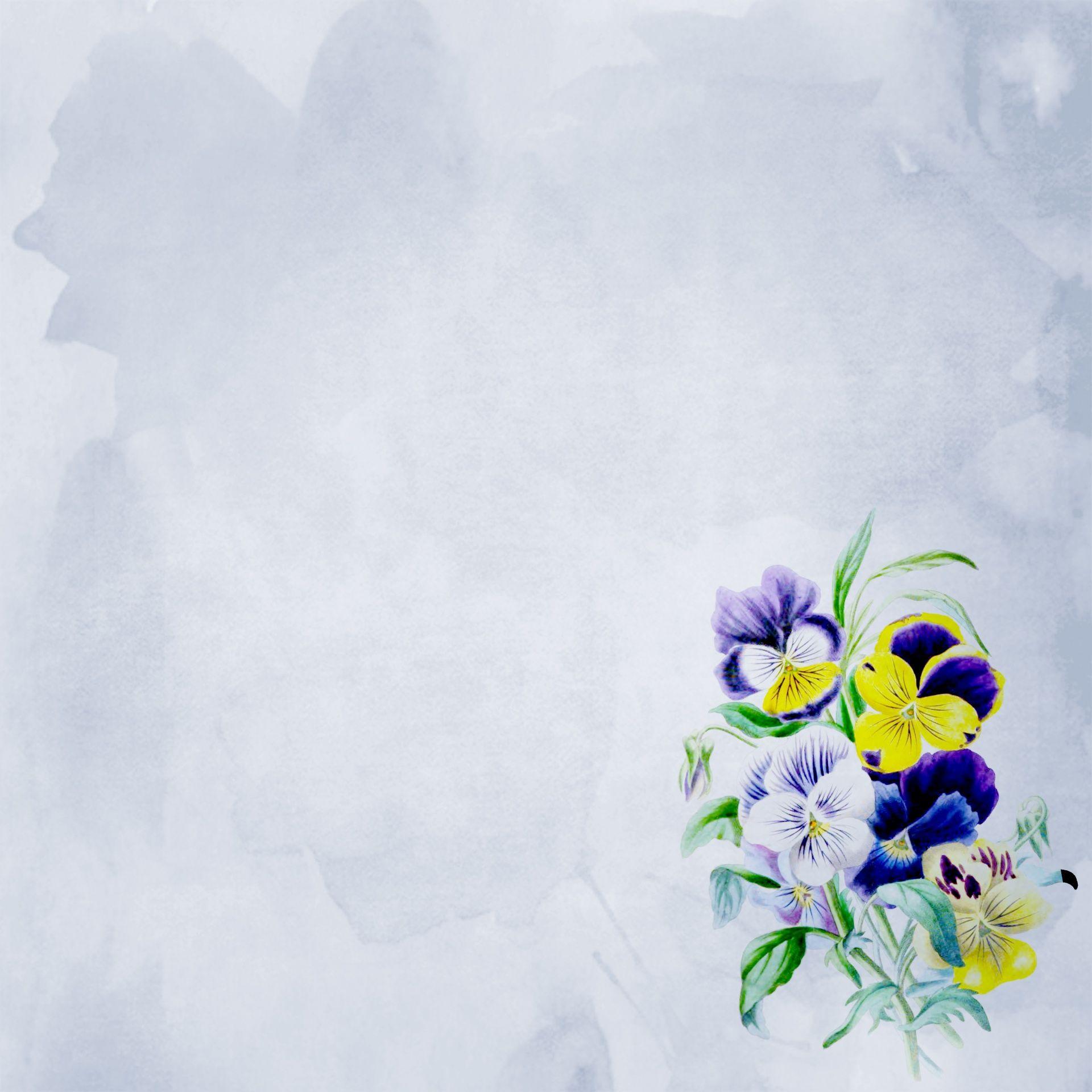1920x1920 Pansy Flowers Wallpaper Background Free Domain Picture