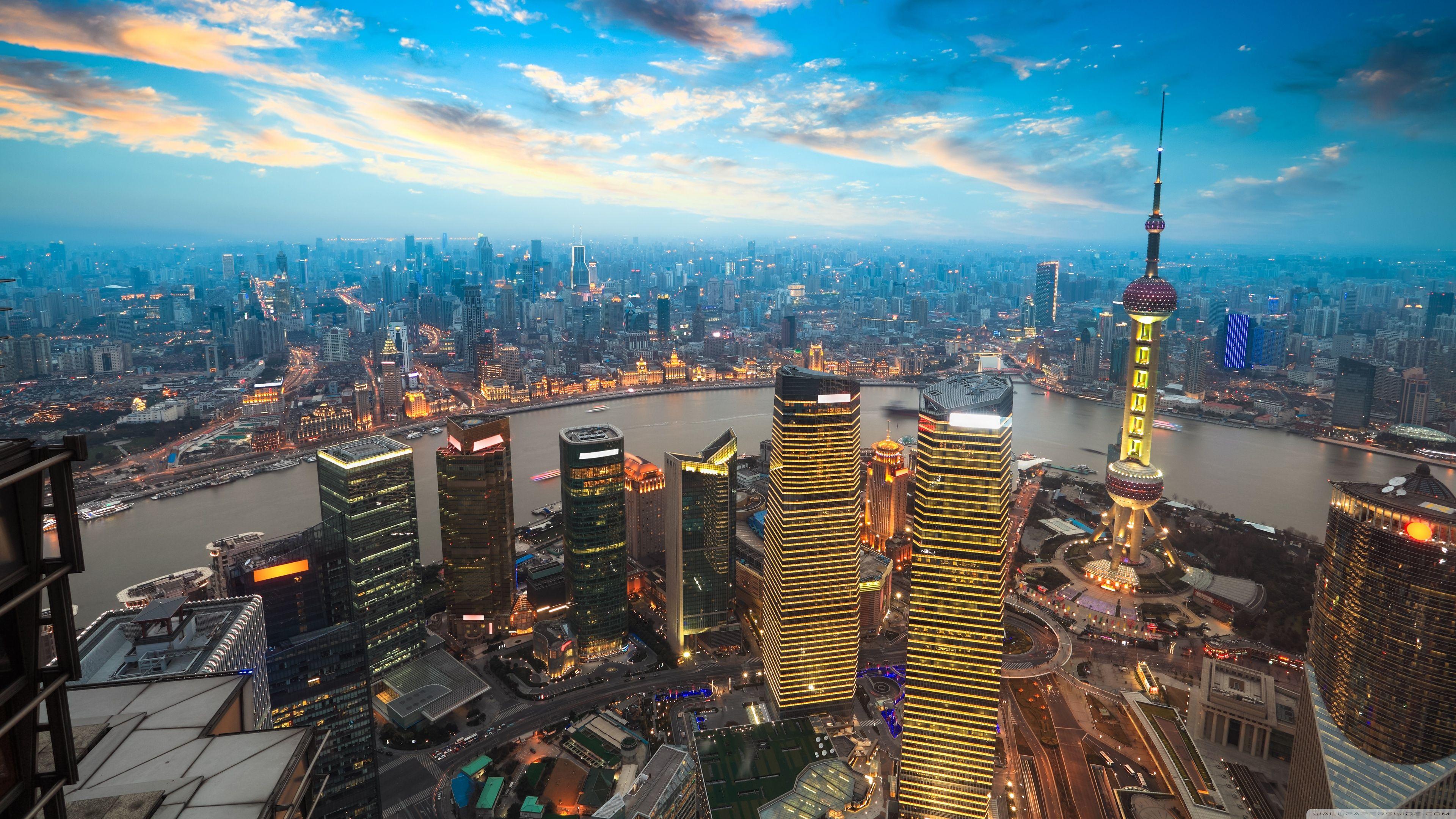 3840x2160 Shanghai Sunset Ultra HD Desktop Background Wallpaper for 4K UHD TV : Widescreen & UltraWide Desktop & Laptop : Multi Display, Dual Monitor : Tablet