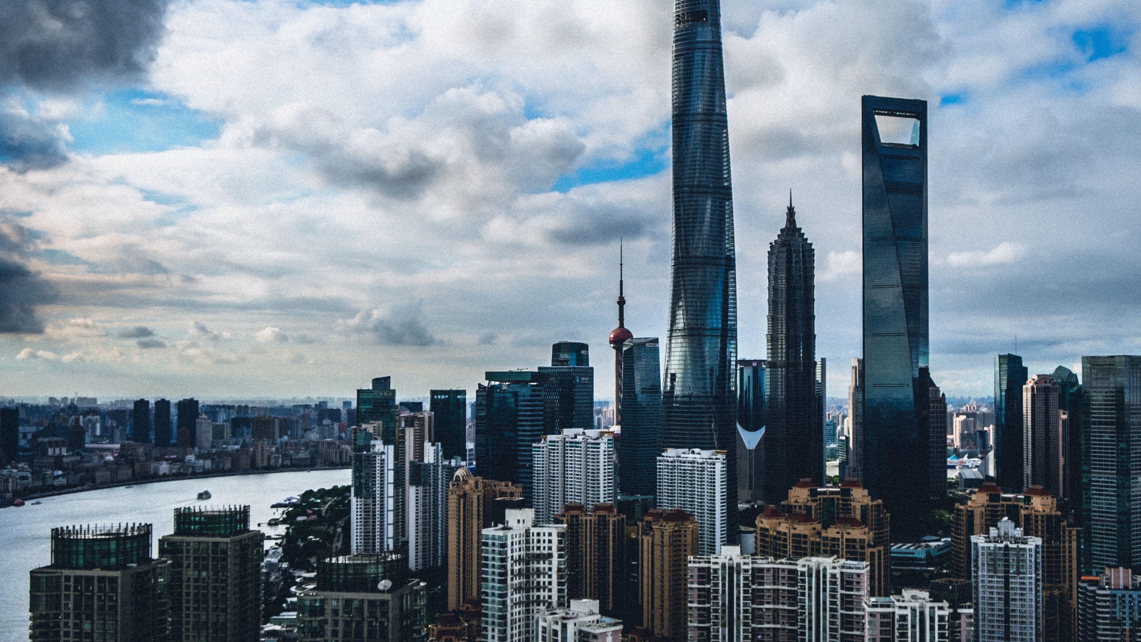 3840x2160 Download wallpaper 3840x2160 shanghai, china, skyscrapers, buildings 4k uhd 16:9 HD background