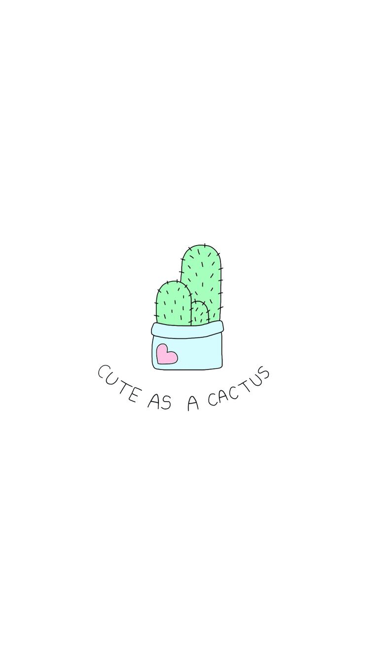 750x1334 Pin By Daja On Cacti Plants. Kawaii Wallpaper, Cute Wallpaper For Phone, Cute Wallpaper Background