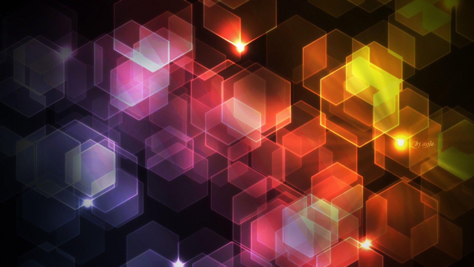 1920x1080 abstract, lights, bokeh, effect, colorfour wallpaper