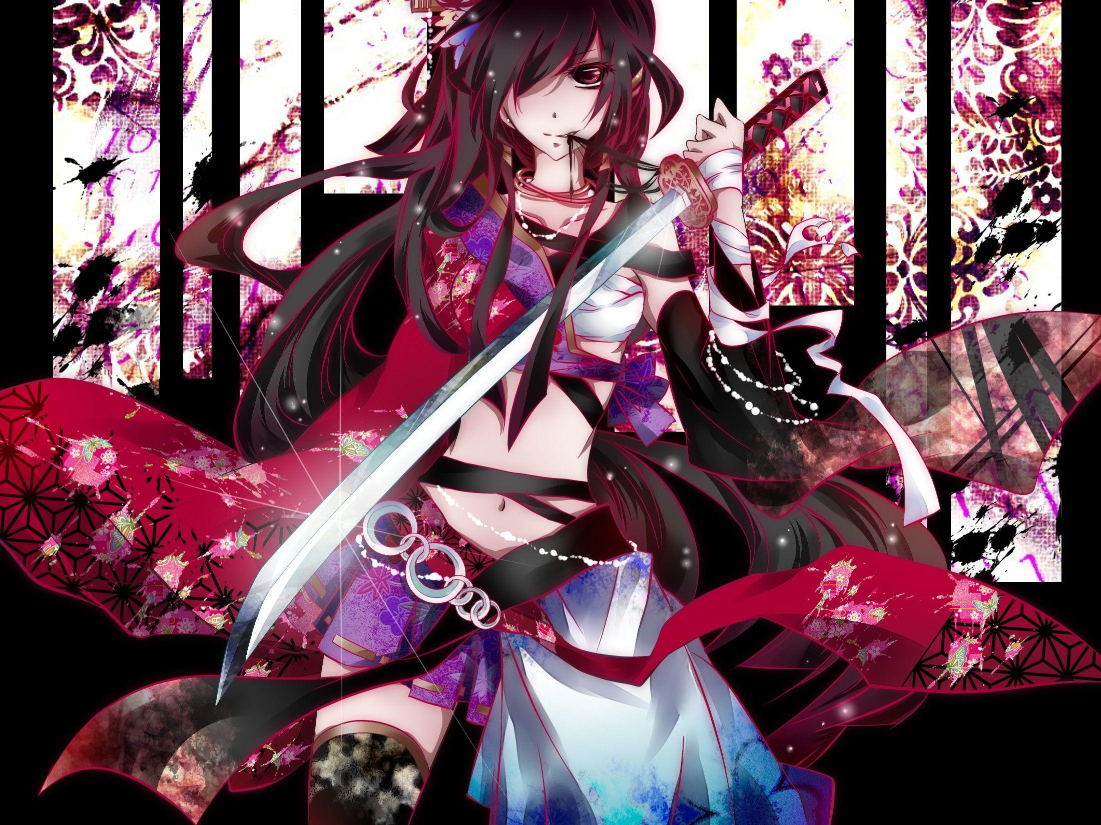 2200x1650 Vocaloid katana megurine luka wallpaperx1650