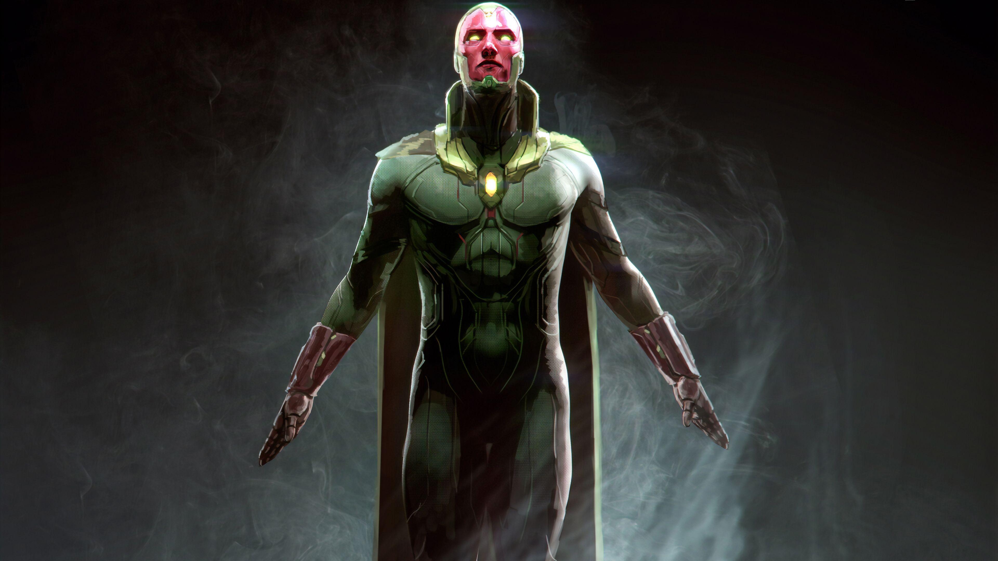 3840x2160 Wallpaper 4k Vision Marvel Superhero 4k Wallpaper, Artstation Wallpaper, Hd Wallpaper, Marvel Wallpaper, Superheroes Wallpaper, Vision Wallpaper