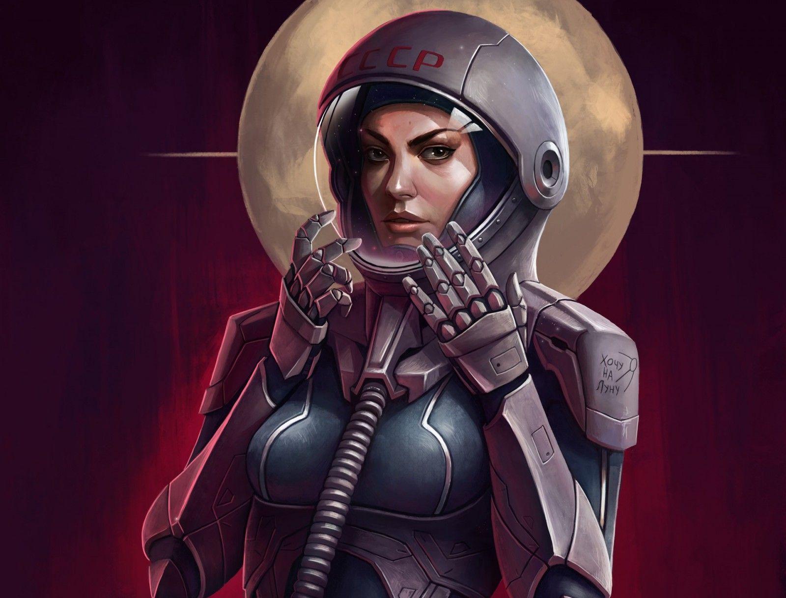 1600x1217 futuristic, artwork, helmet, science fiction, astronaut, machine, USSR, screenshot, computer wallpaper, action figure. Mocah.org HD Desktop Wallpaper