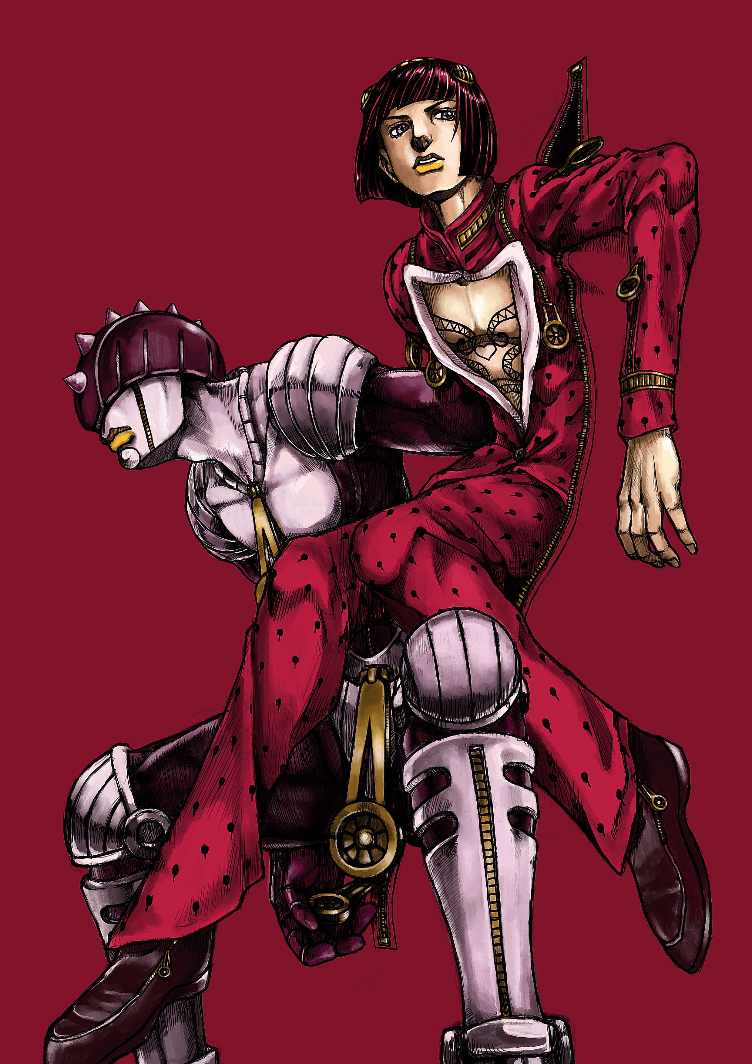 2480x3508 Sticky Fingers (Stand) Aureo Anime Image Board