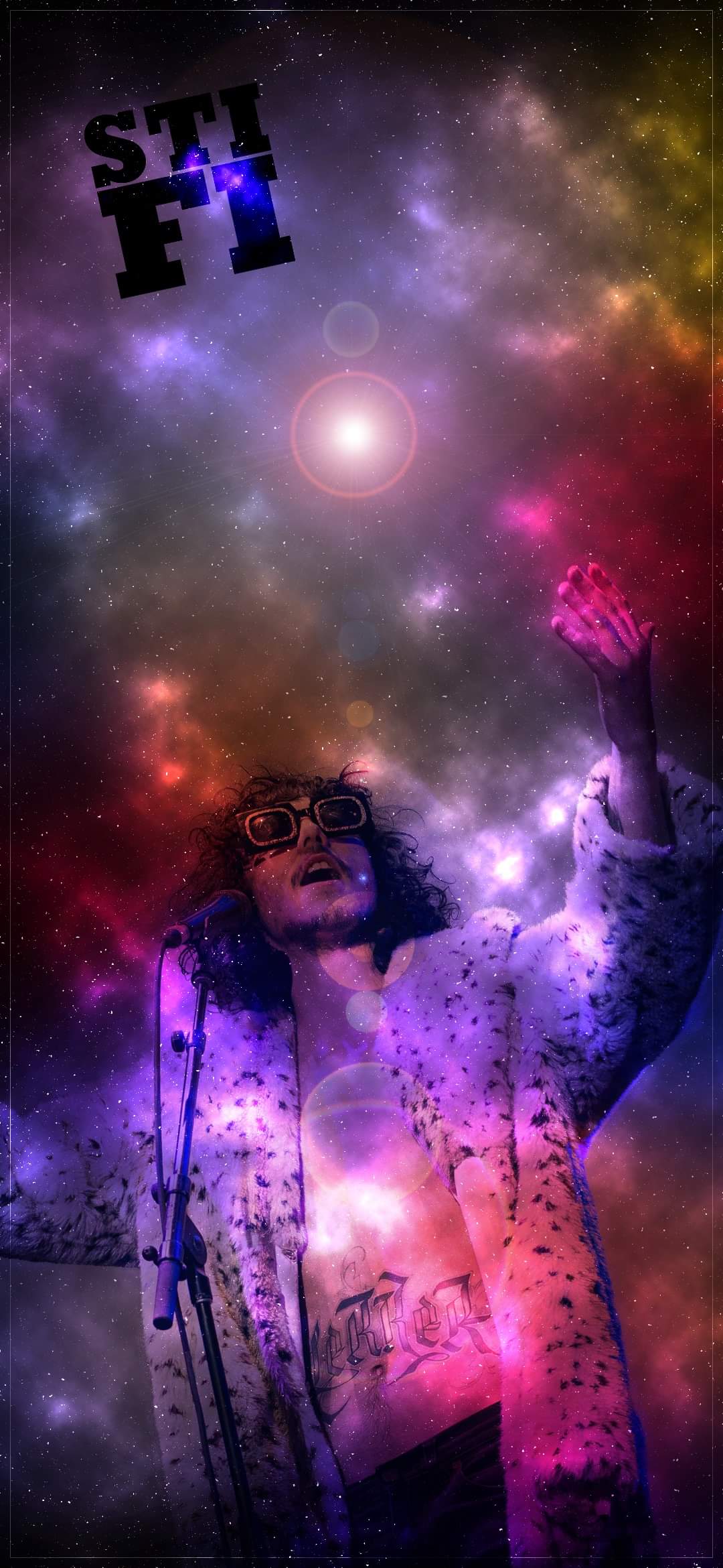 1080x2340 Space themed Dizza phone wallpaper that I made