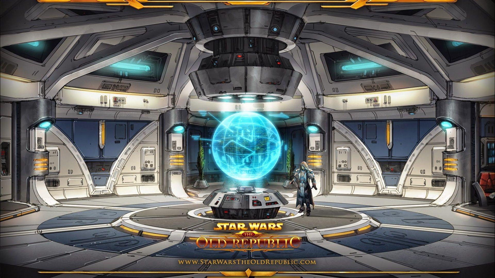 1920x1080 Star Wars The Old Republic Spaceship Inner View Full HD Wallpaper 1080p :