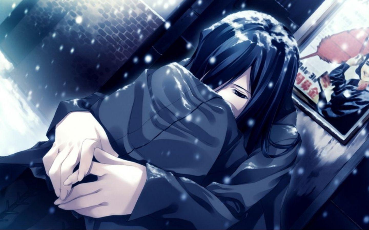 1440x900 Sad Anime Wallpaper