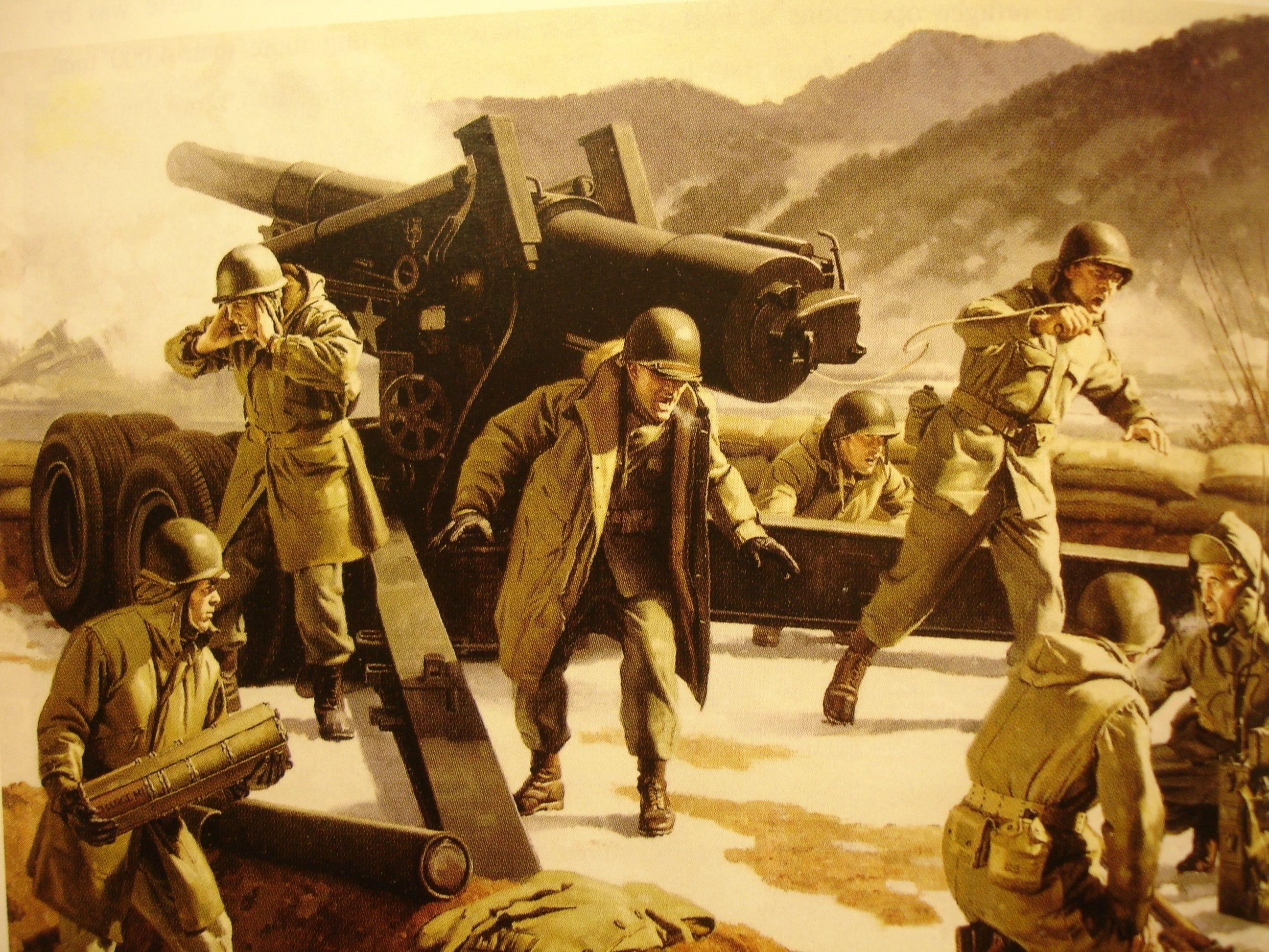 2592x1944 Artillery in Korean War Full HD Wallpaper