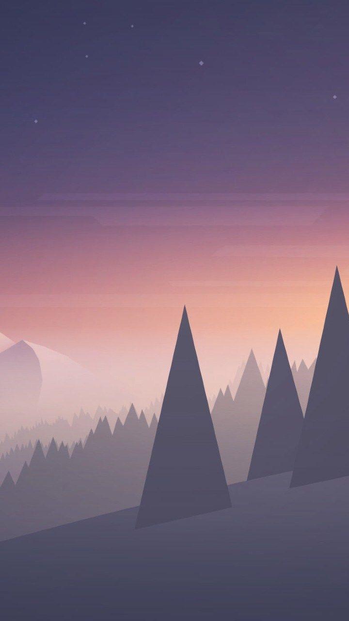 720x1280 Vector Nature Minimalist Android HD Wallpaper Download ⋆ Traxzee