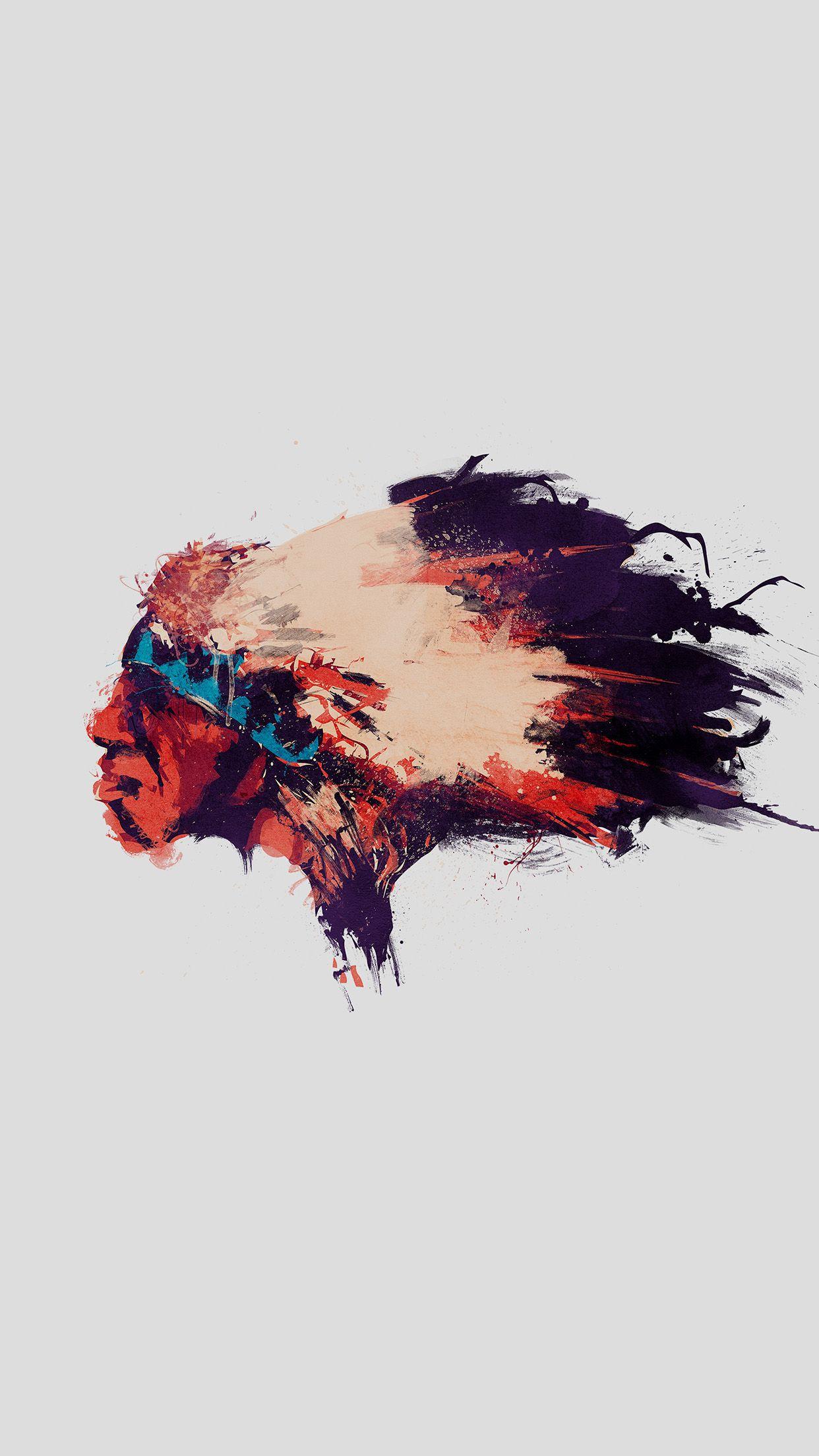 1242x2208 Tycho Indian Illustration Minimal Android Wallpaper free download