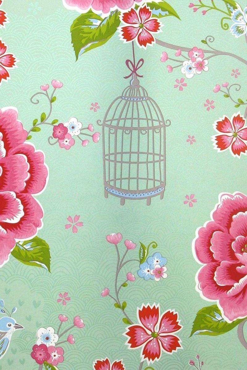 800x1200 Birds in Paradise wallpaper green. Pip Studio the Official website