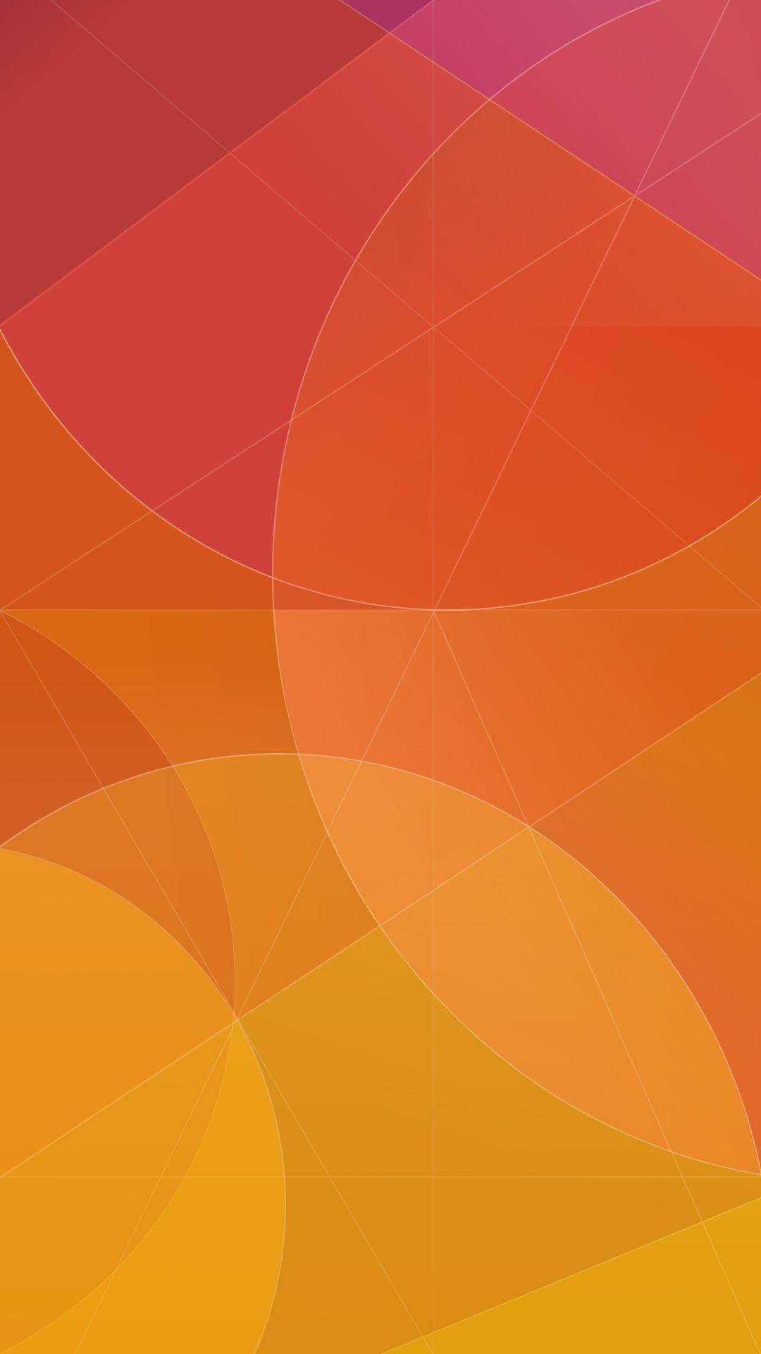 1080x1920 Orange Circles Minimal Abstract Android Wallpaper