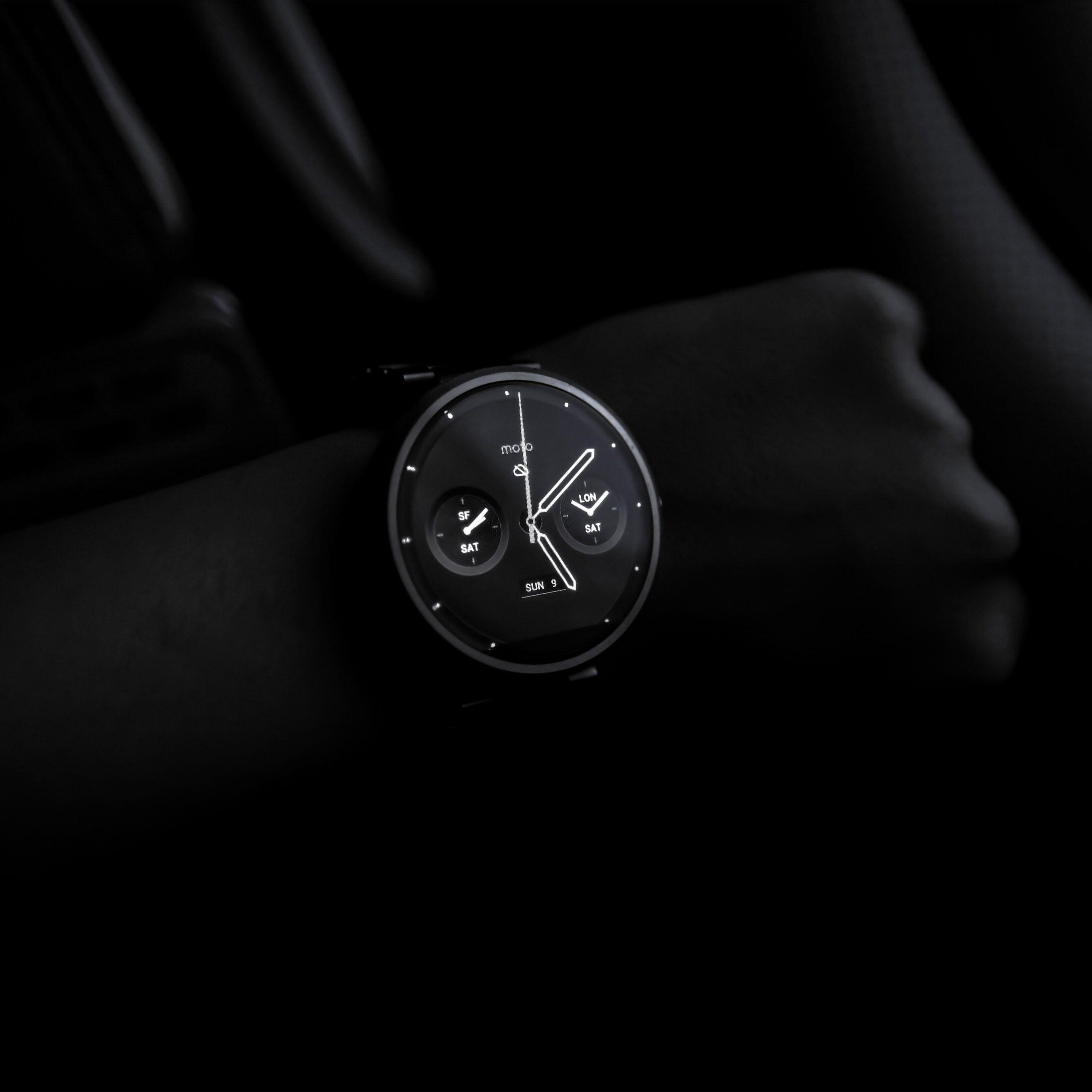 2732x2732 Android wallpaper. watch dark bw minimal