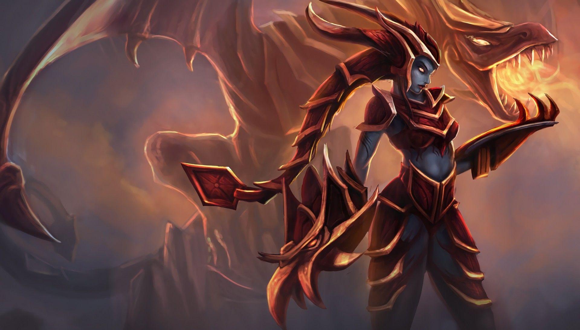 1920x1093 Classic Shyvana Old. Wallpaper & Fan Arts. League Of Legends
