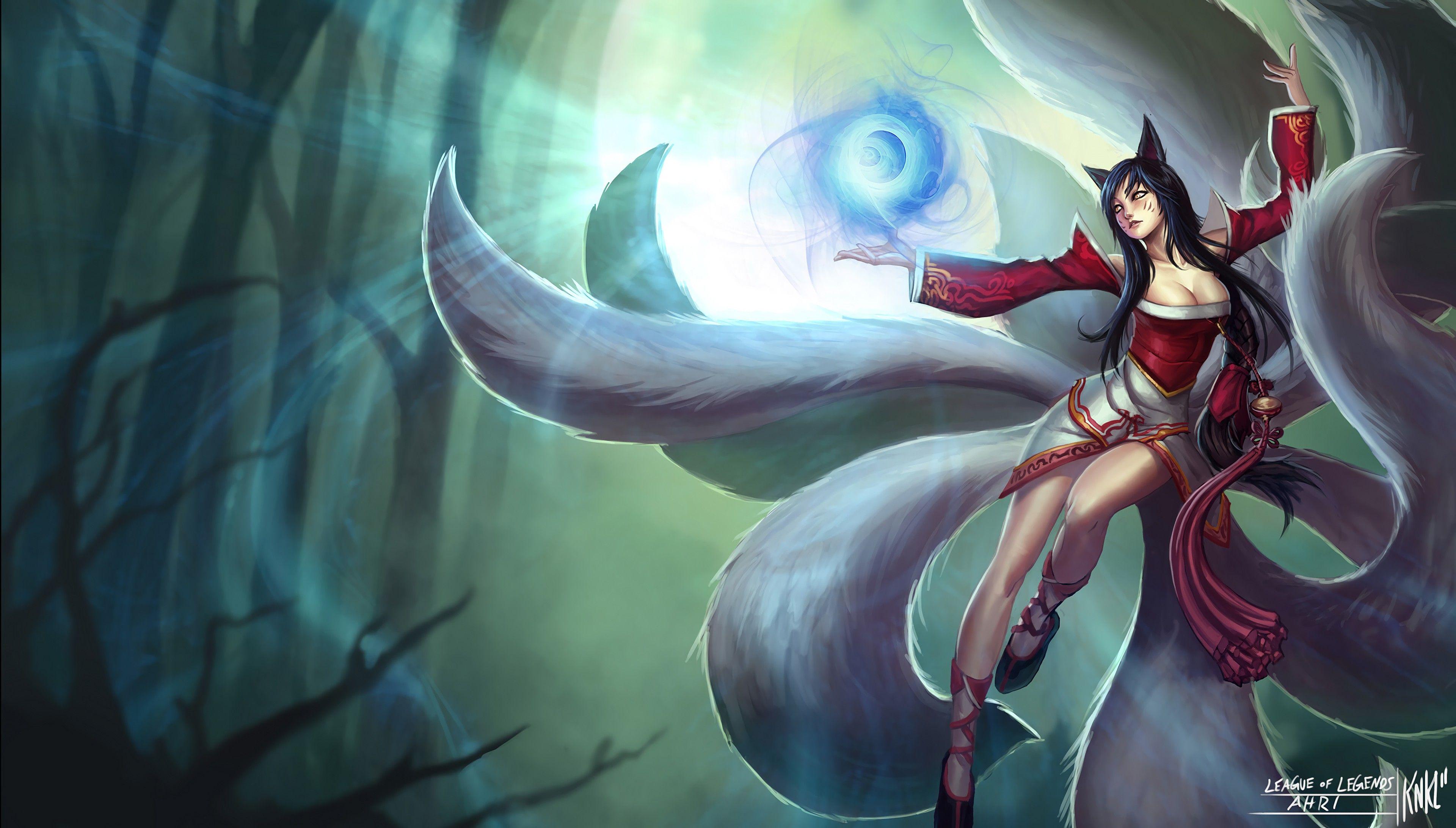 3840x2183 Classic Ahri Old. Wallpaper & Fan Arts. League Of Legends