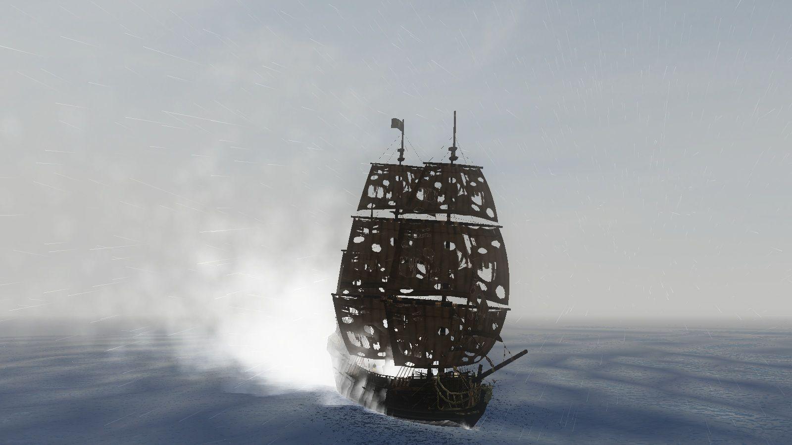 1600x900 Black Pearl Trailing Fog image of the Caribbean: New Horizons mod for Pirates of the Caribbean