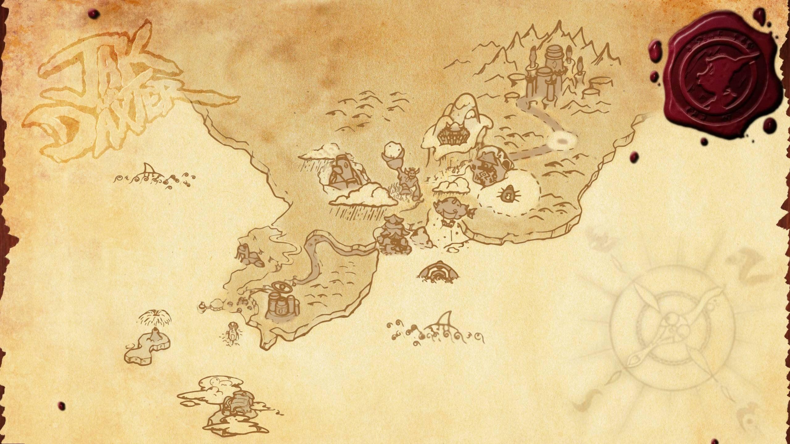 2560x1440 Jak & Daxter, Map, Video games Wallpaper HD / Desktop and Mobile Background