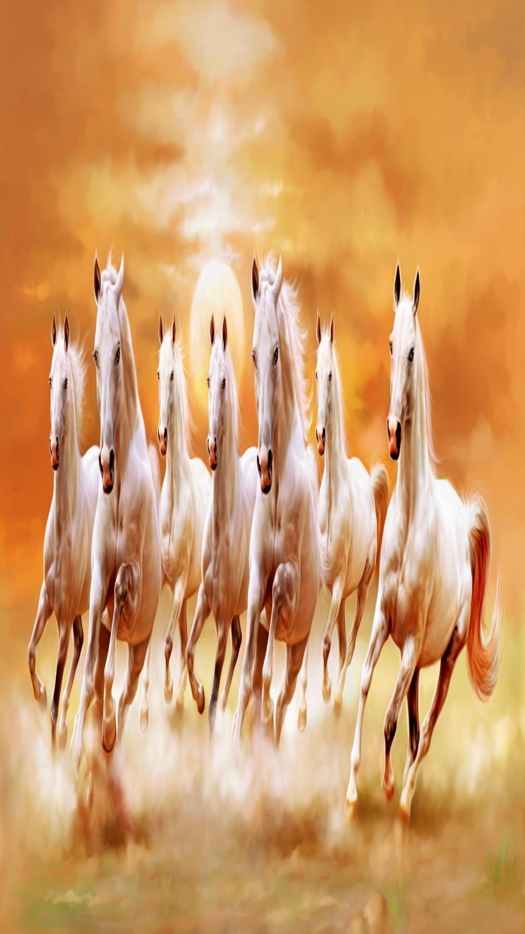 Seven Horse Mobile Wallpaper - carrotapp