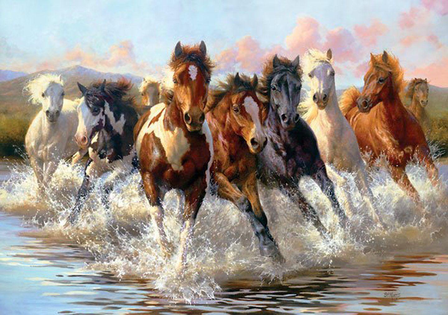 1440x1015 Horses Painting