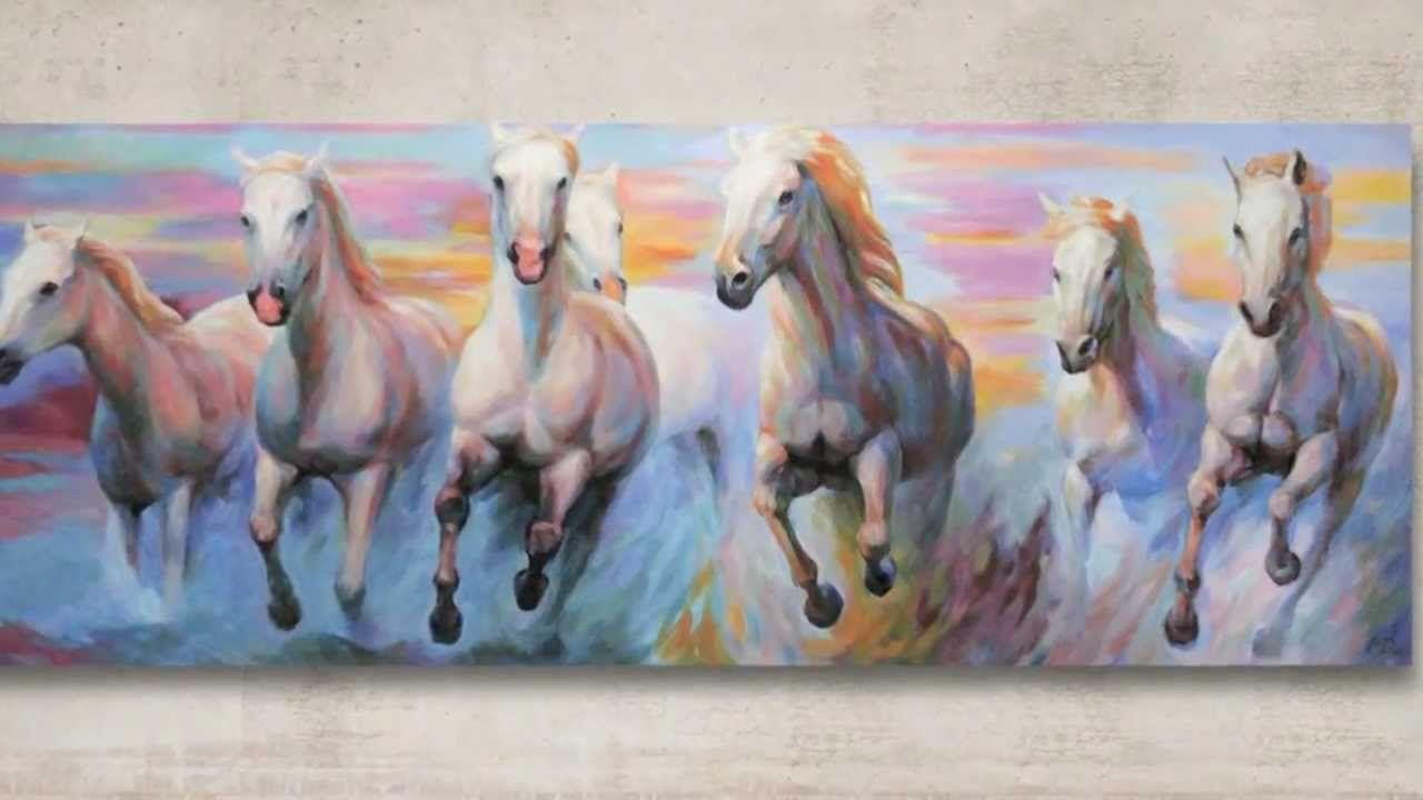 1280x720 Seven horses wallpaper