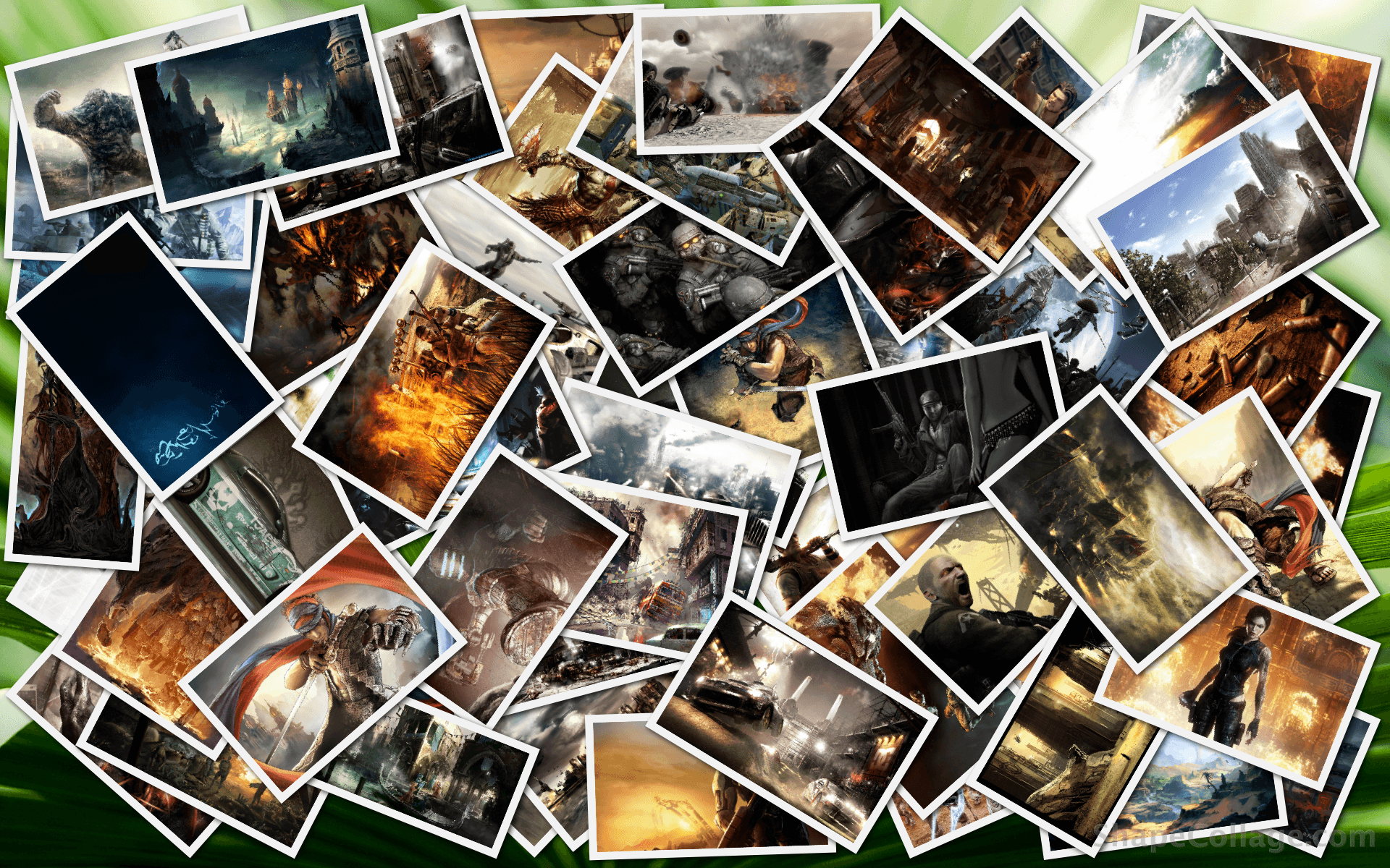 1920x1200 Wallpaper, collage, game, flostyler, art, resolution