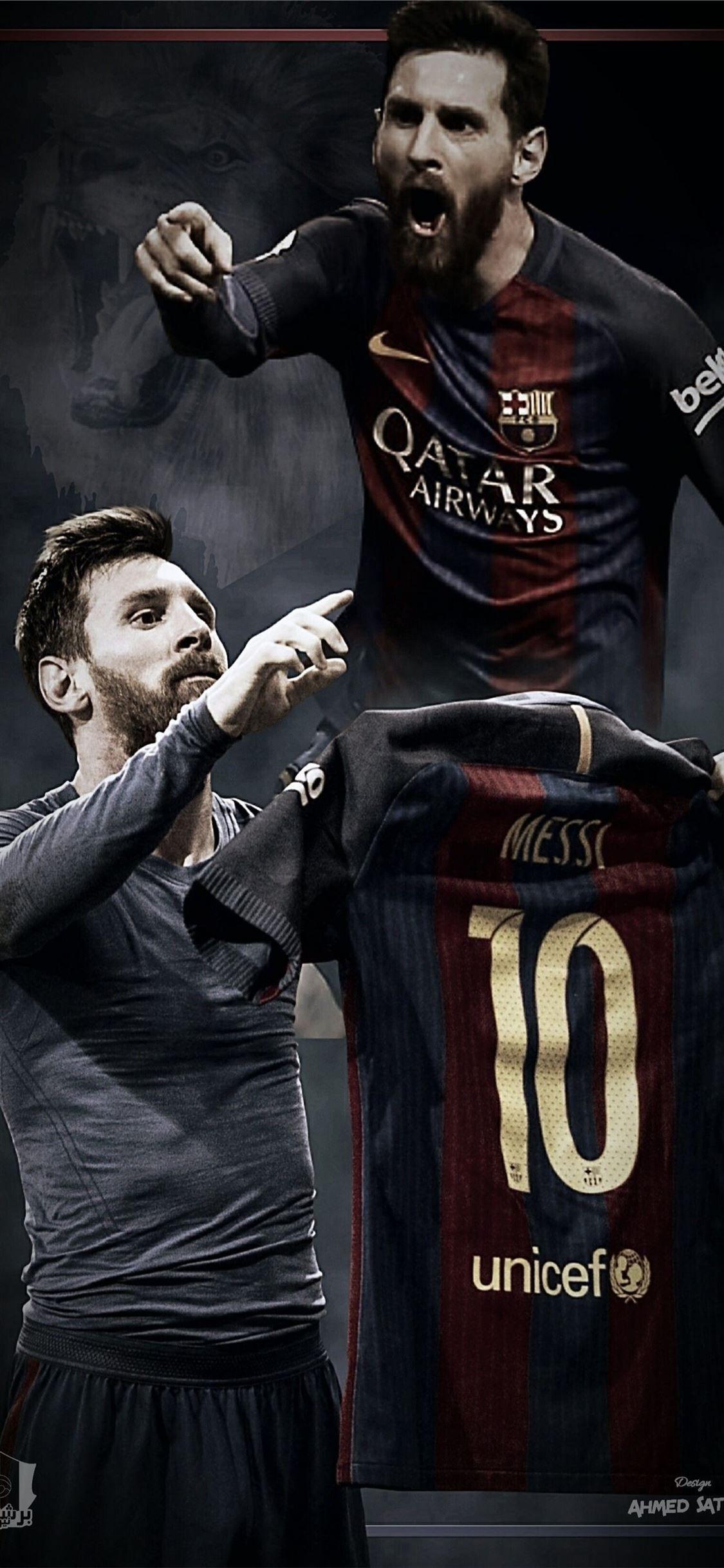 1125x2436 Cristiano Ronaldo vs Messi 2018 iPhone 11 Wallpaper Free Download