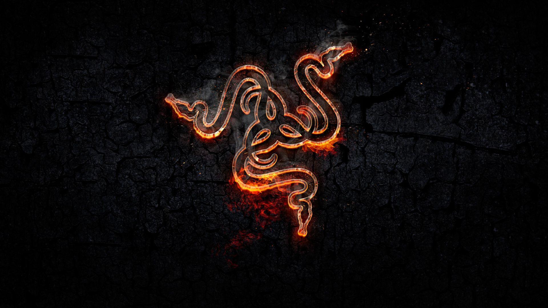 1920x1080 Razer Fire Background Wallpaper Download Free