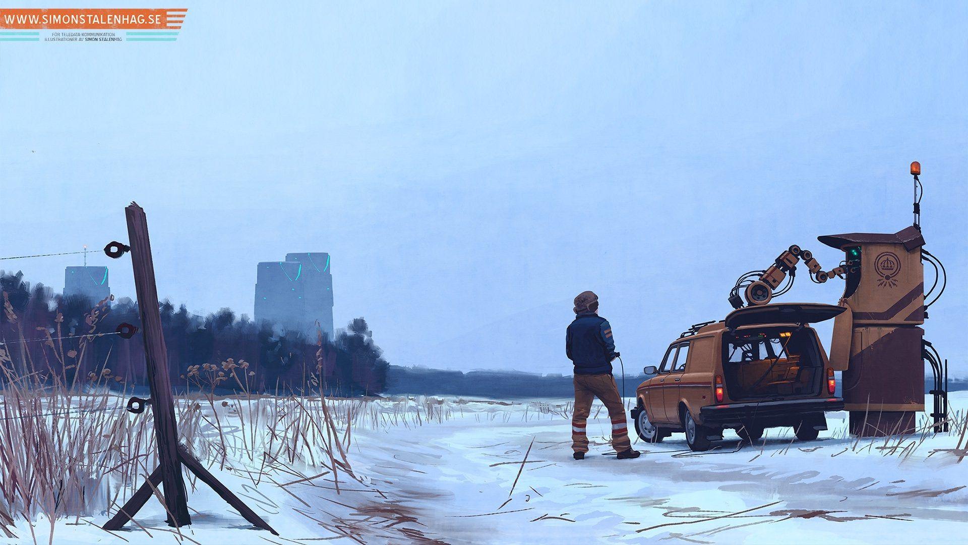 1920x1080 Simon Stålenhag's Sci Fi Landscapes [1920x1080]