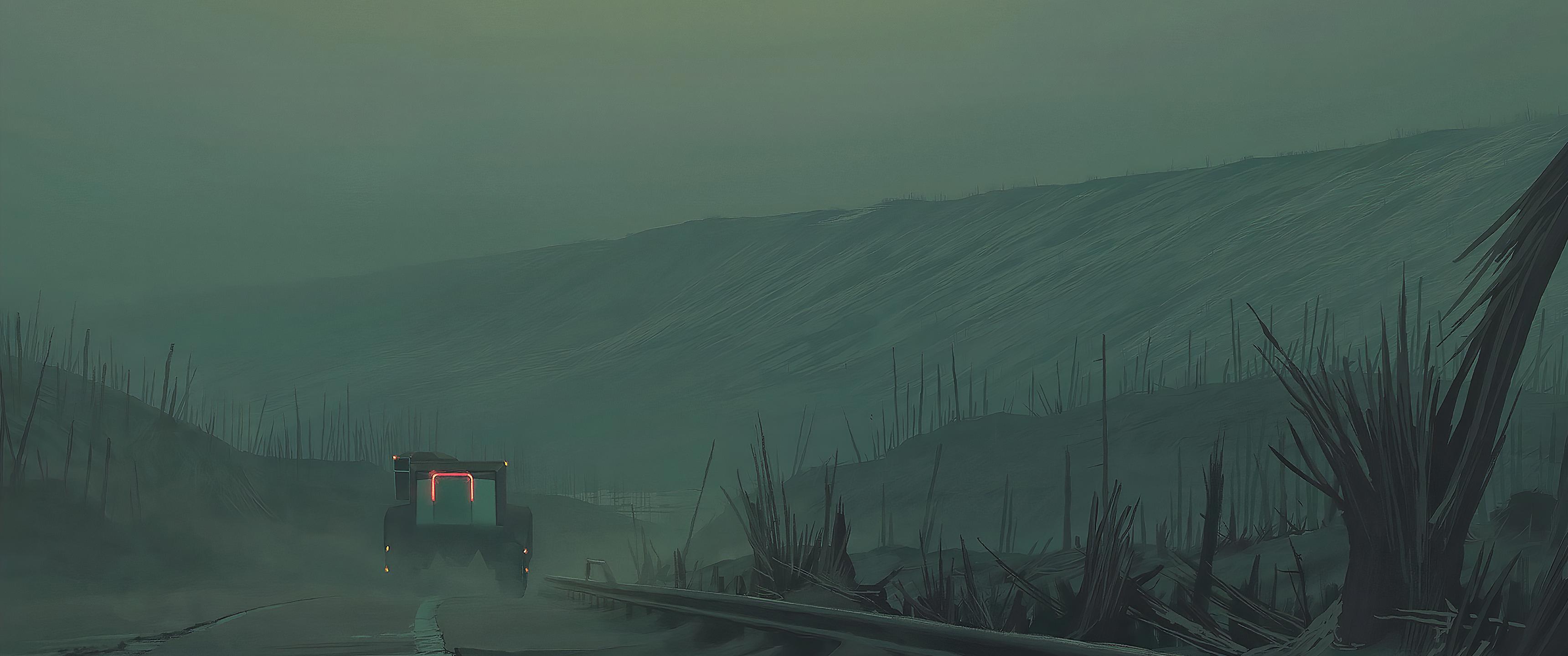 3440x1440 Artworks From Simon Stålenhag Up Scaled And Cropped To [3440x1440] (some Image Contain Blood Gore)