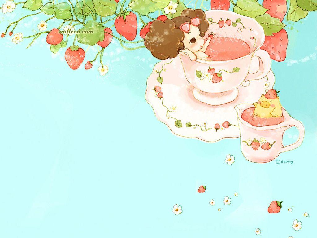 1024x768 Korean ddung dolls illustrations : Korean ddung doll art painting