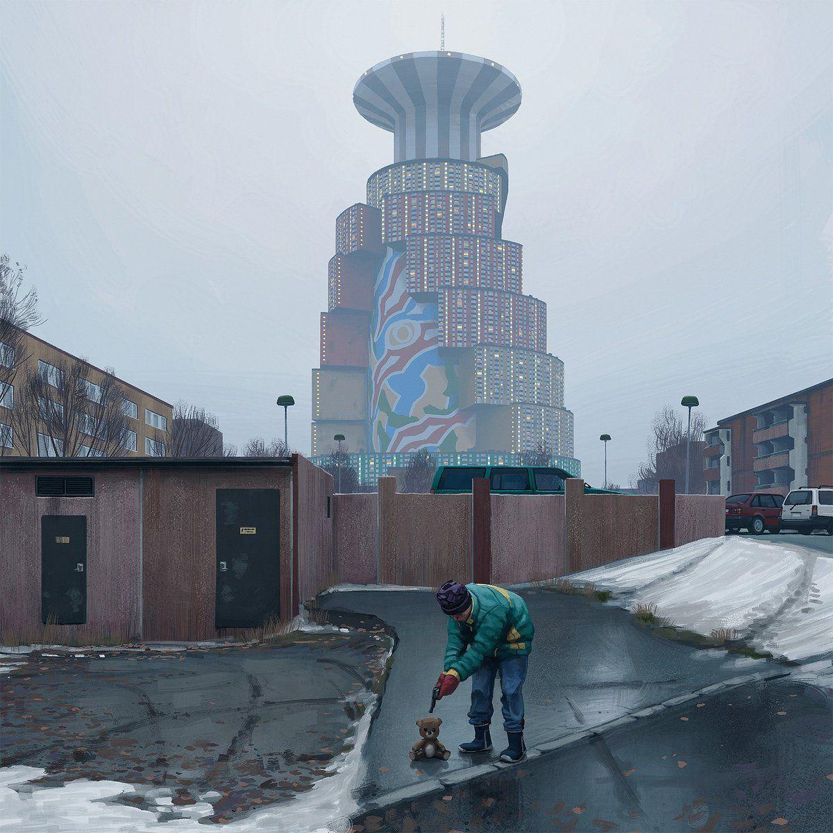 1200x1200 Simon Stålenhag time in Eggeby. More on the Vertical Cities of Västerort