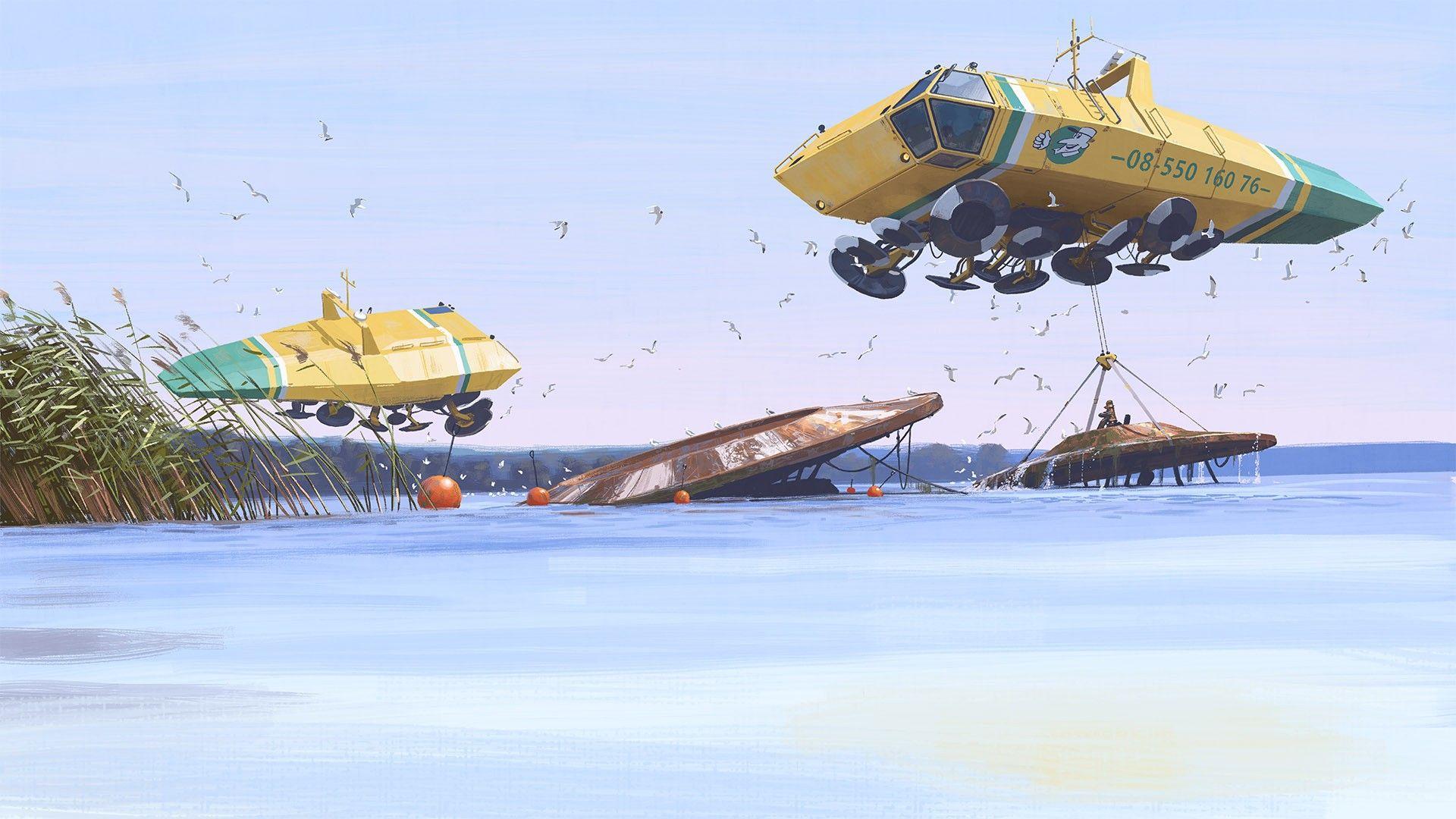 1920x1080 Simon Stålenhag, Artwork Wallpaper HD / Desktop and Mobile Background