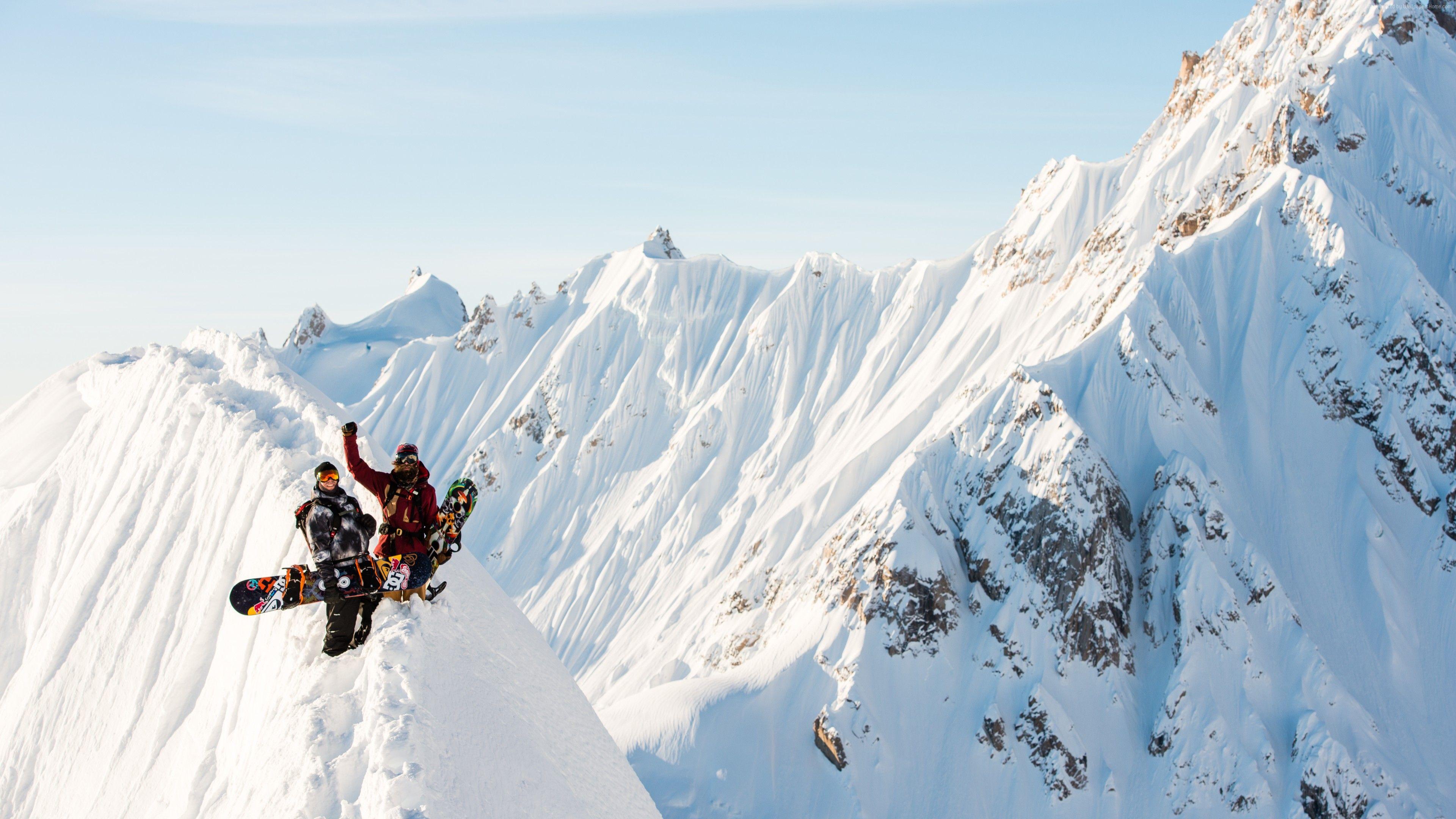 3840x2160 Wallpaper The Fourth Phase, 5k, 4k wallpaper, 8k, Travis Rice, snow, mountains, snowboarding, Nature Wallpaper Download Resolution 4K Wallpaper